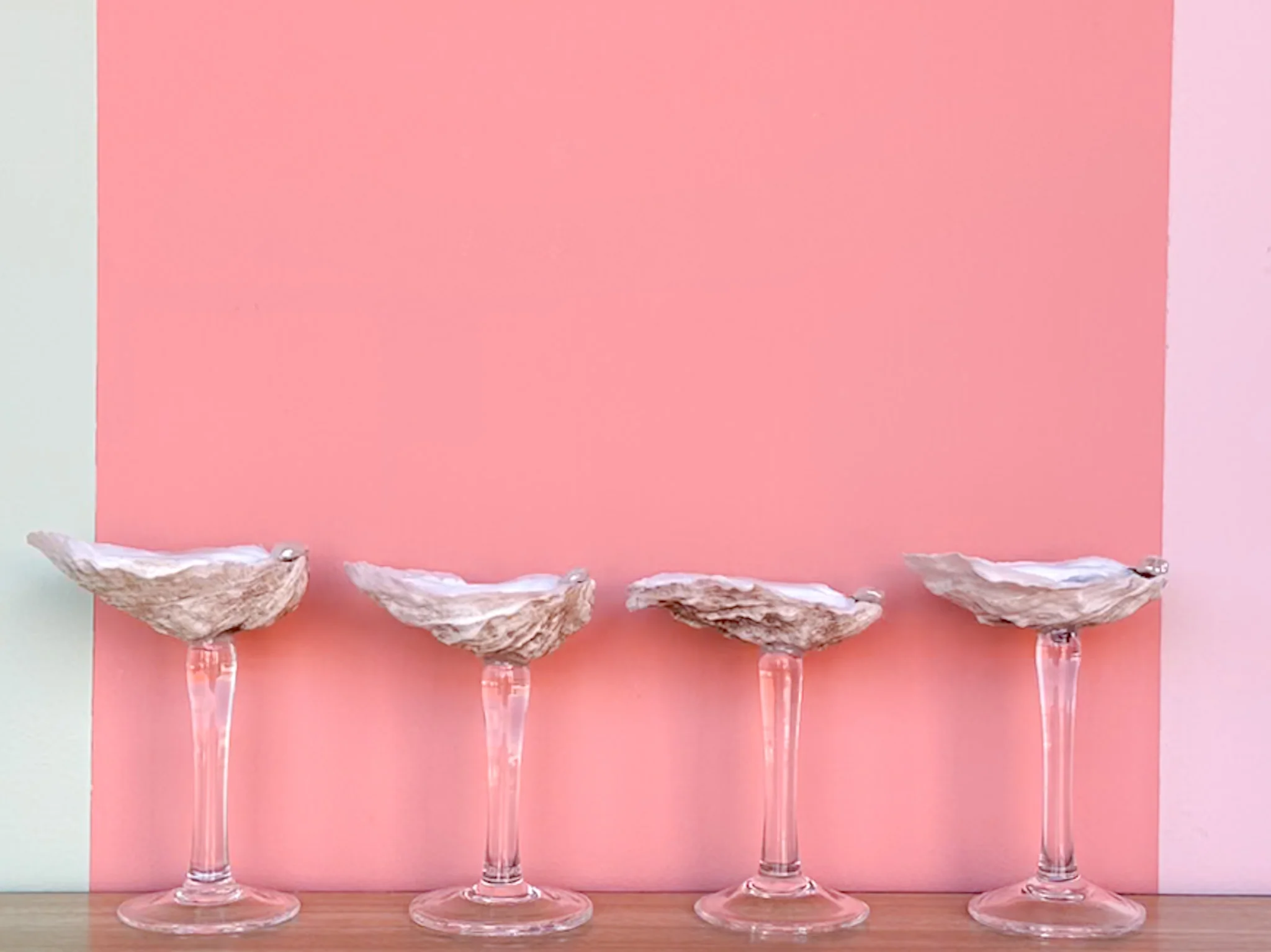 Set of Four Oyster Shell Shooters - Image 2