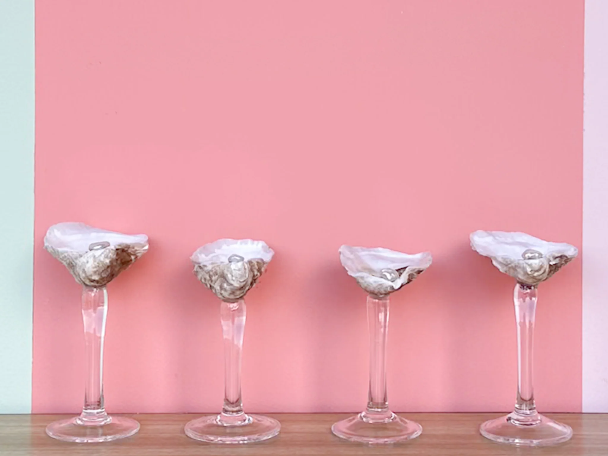 Set of Four Oyster Shell Shooters - Image 4