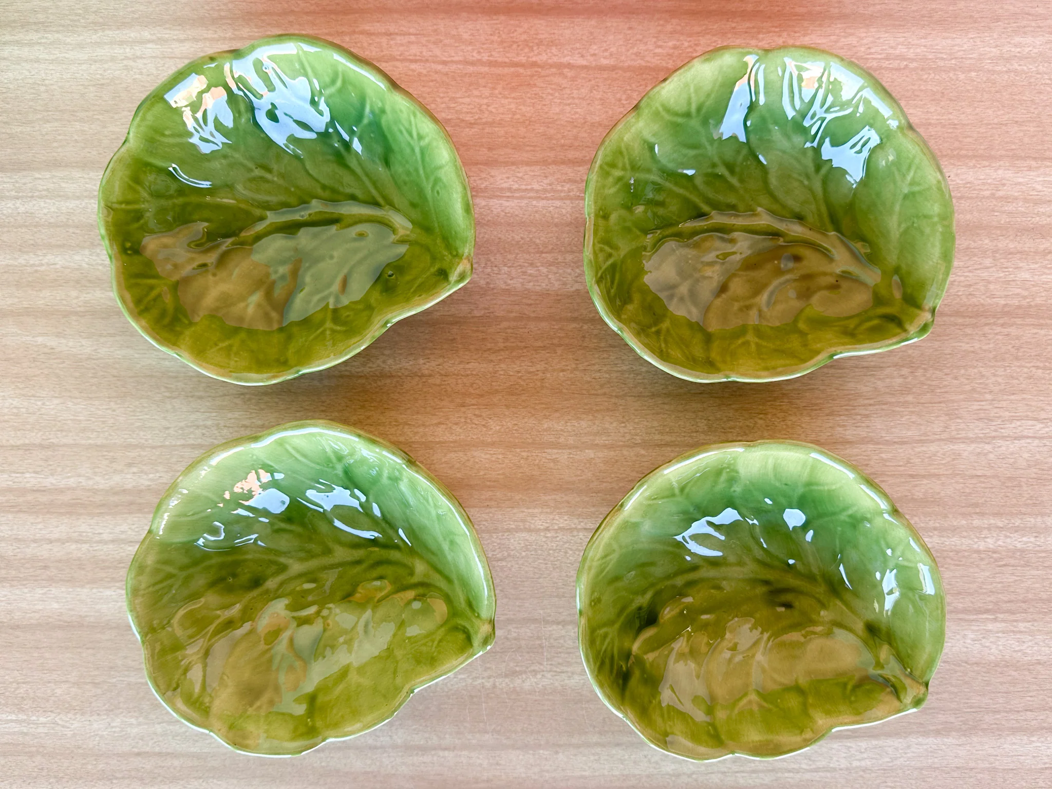 Set of Nine Cabbageware Bowls - Image 4