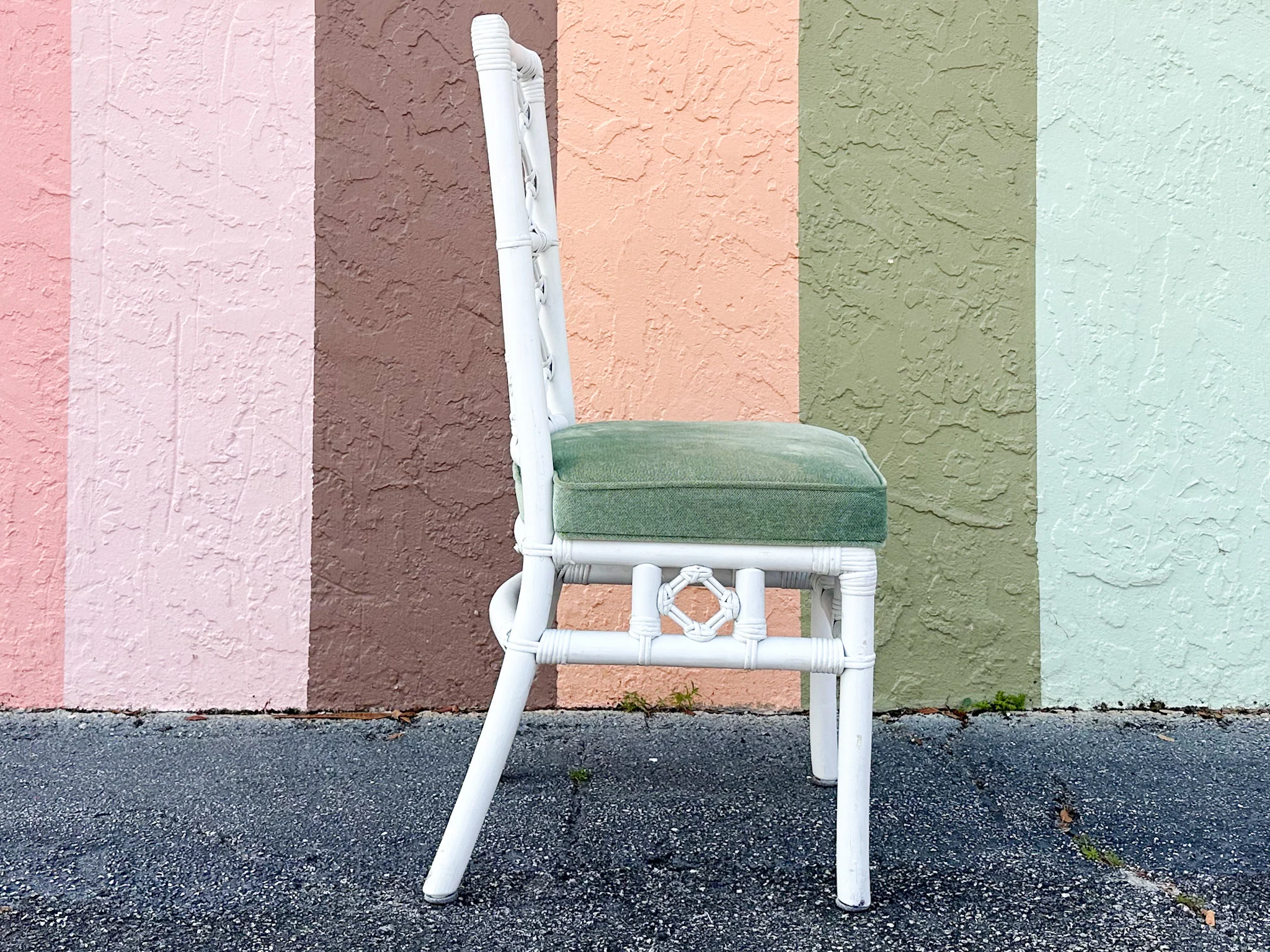 Set of Six Ficks Reed Rattan Dining Chairs - Image 18