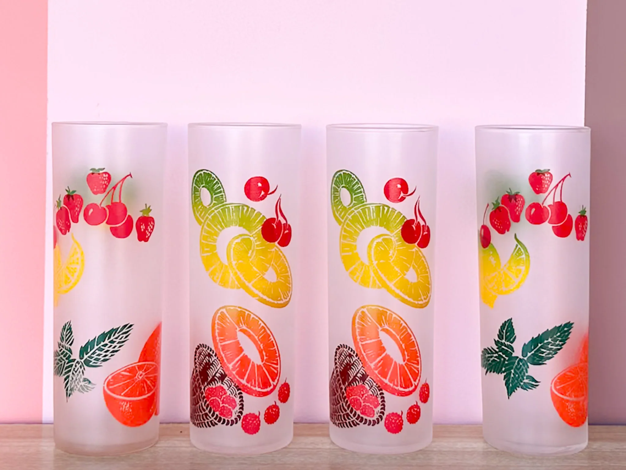 Set of Six Fruit Glassware - Image 2