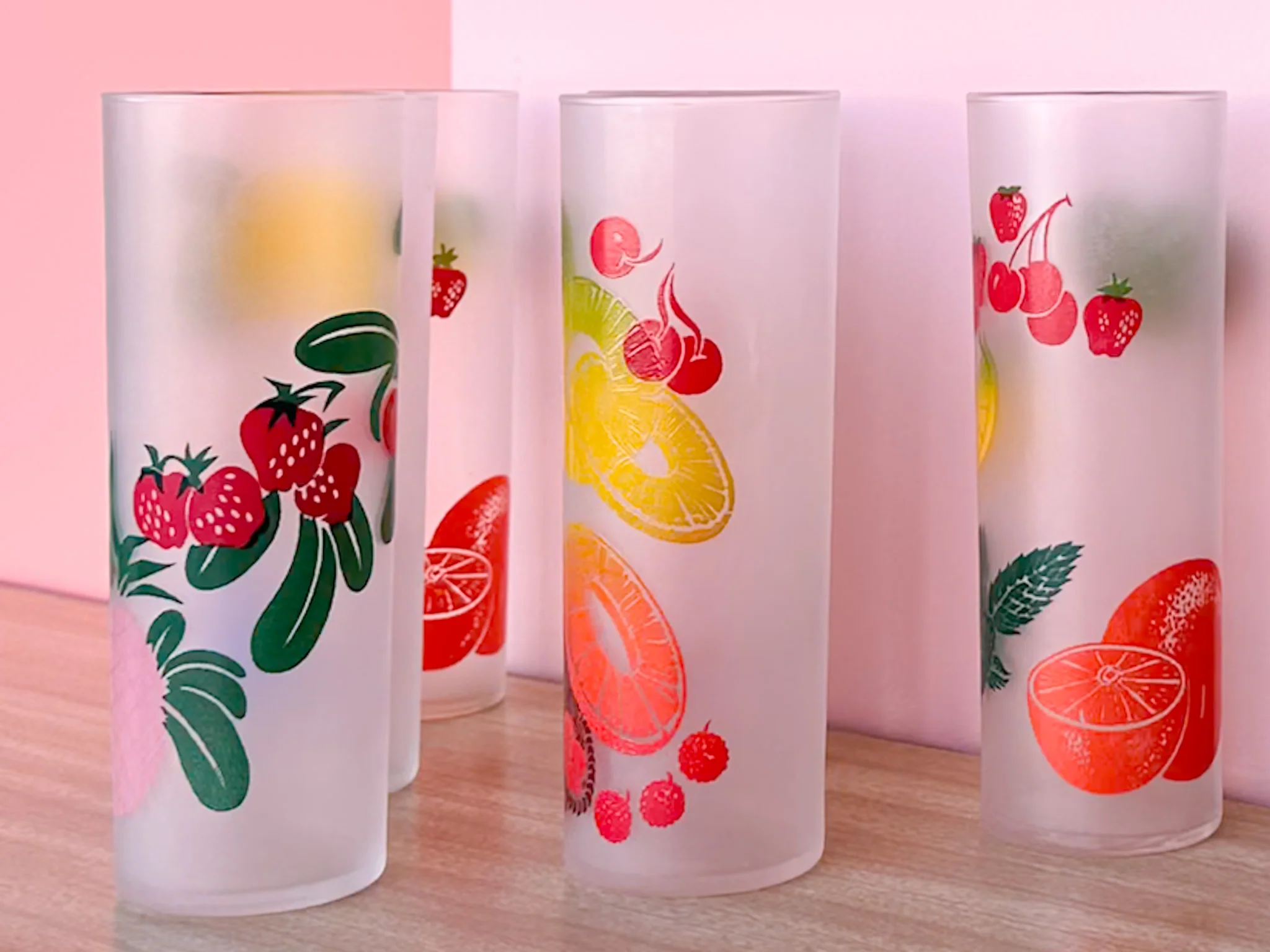 Set of Six Fruit Glassware - Image 3