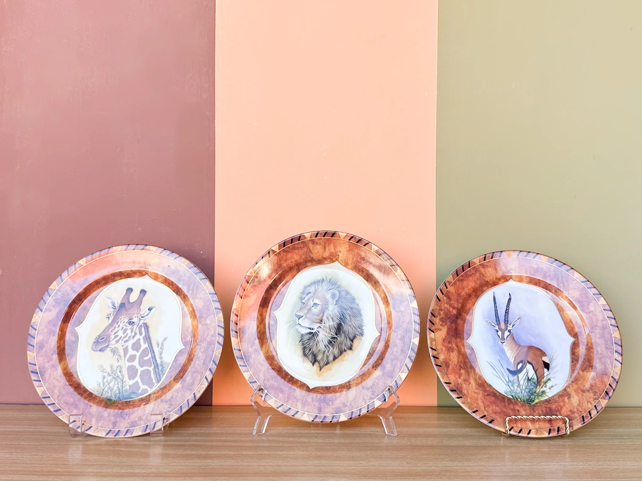 Set of Six Lynn Chase African Portraits Plates - Image 2