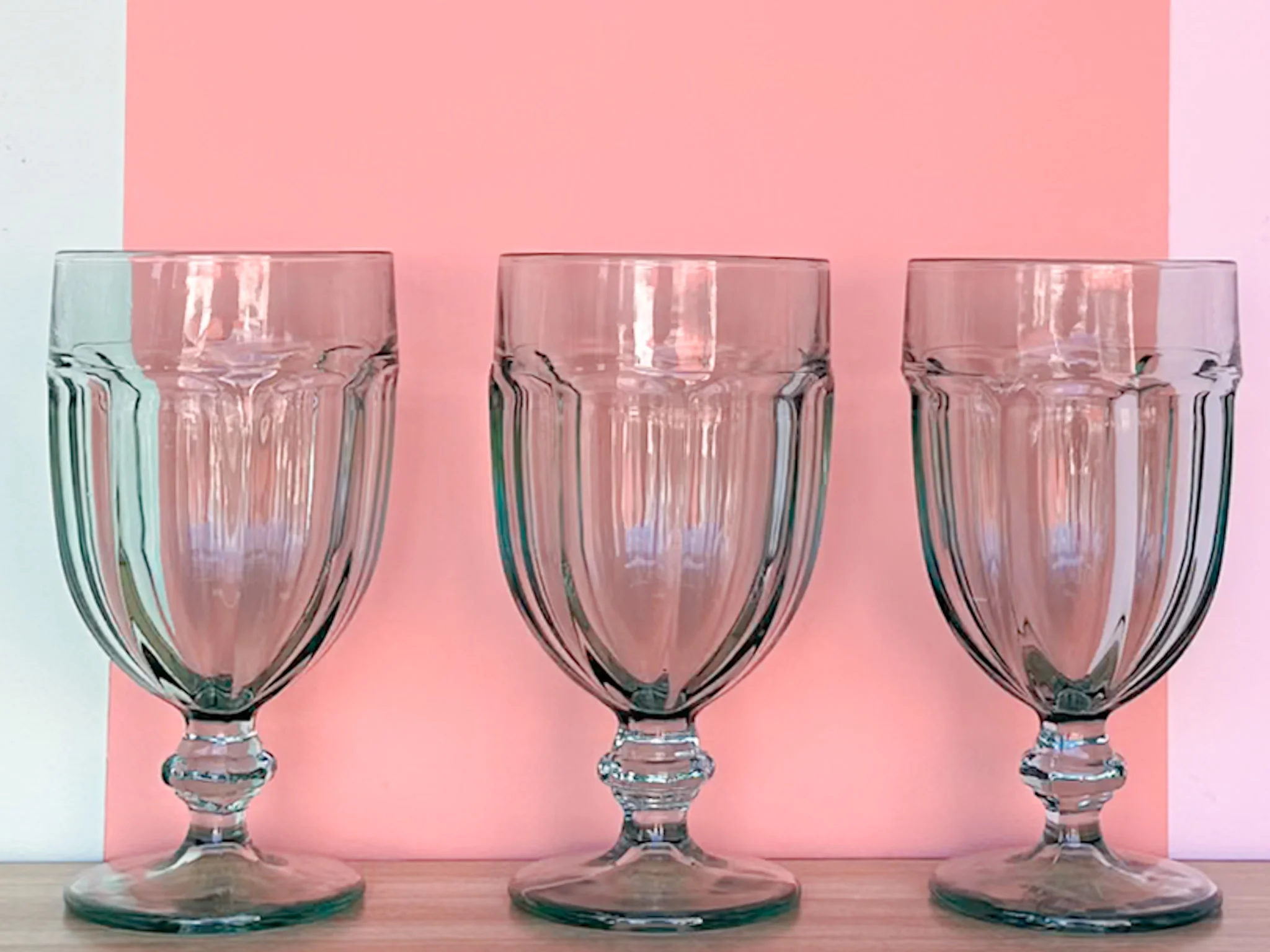 Set of Six Seafoam Goblets - Image 4