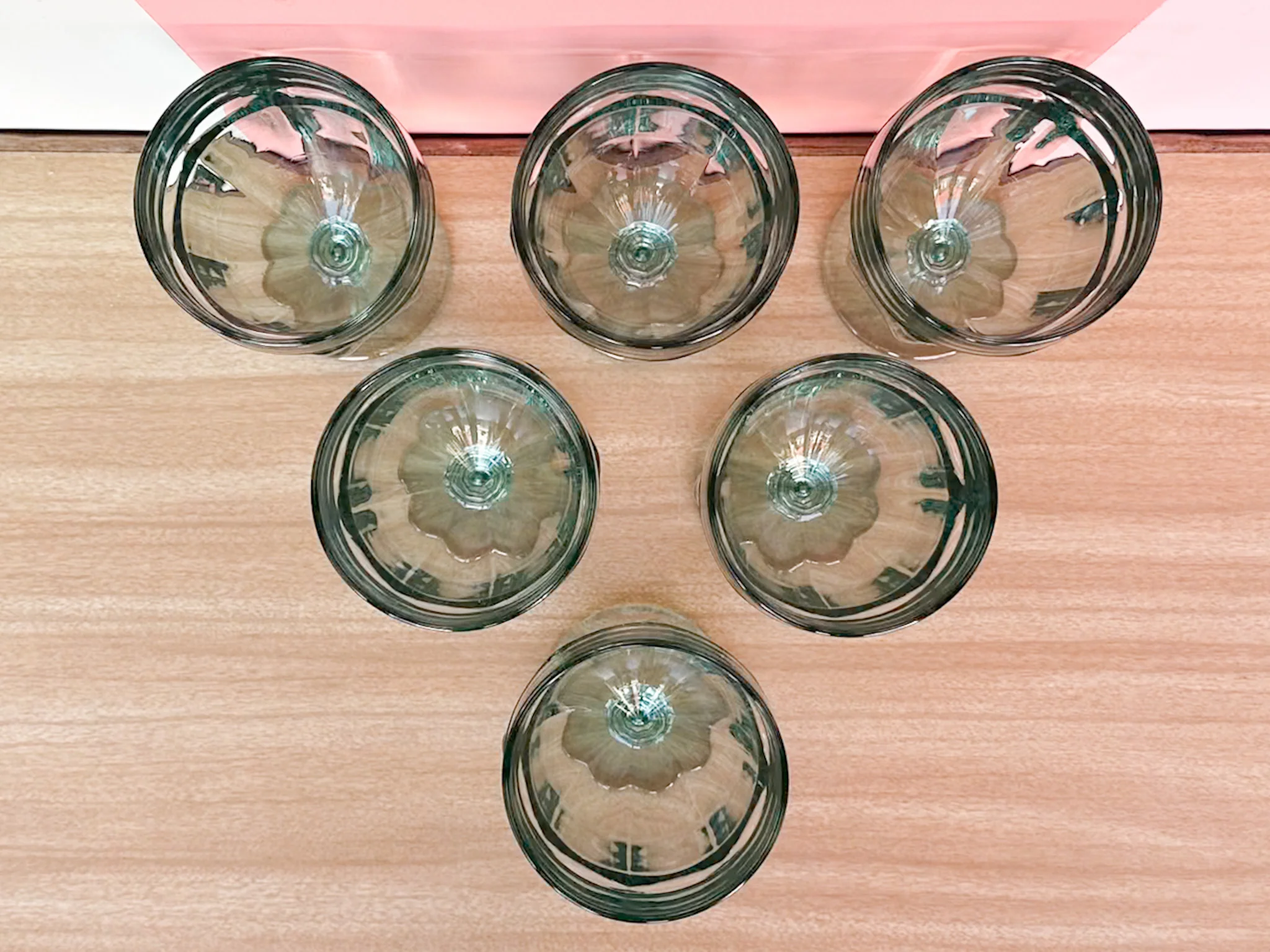 Set of Six Seafoam Goblets - Image 5