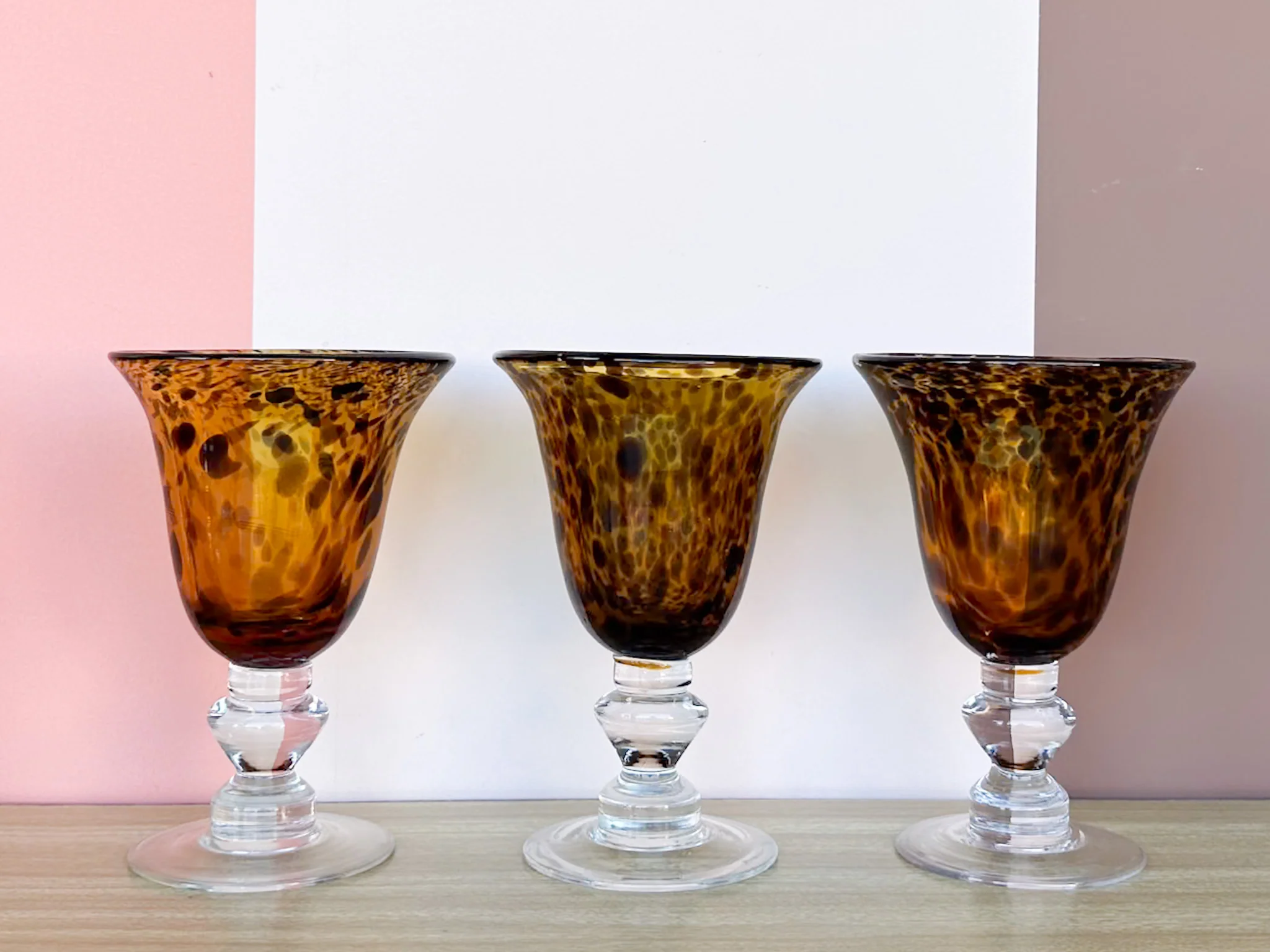Set of Six Tortoiseshell Goblets - Image 3