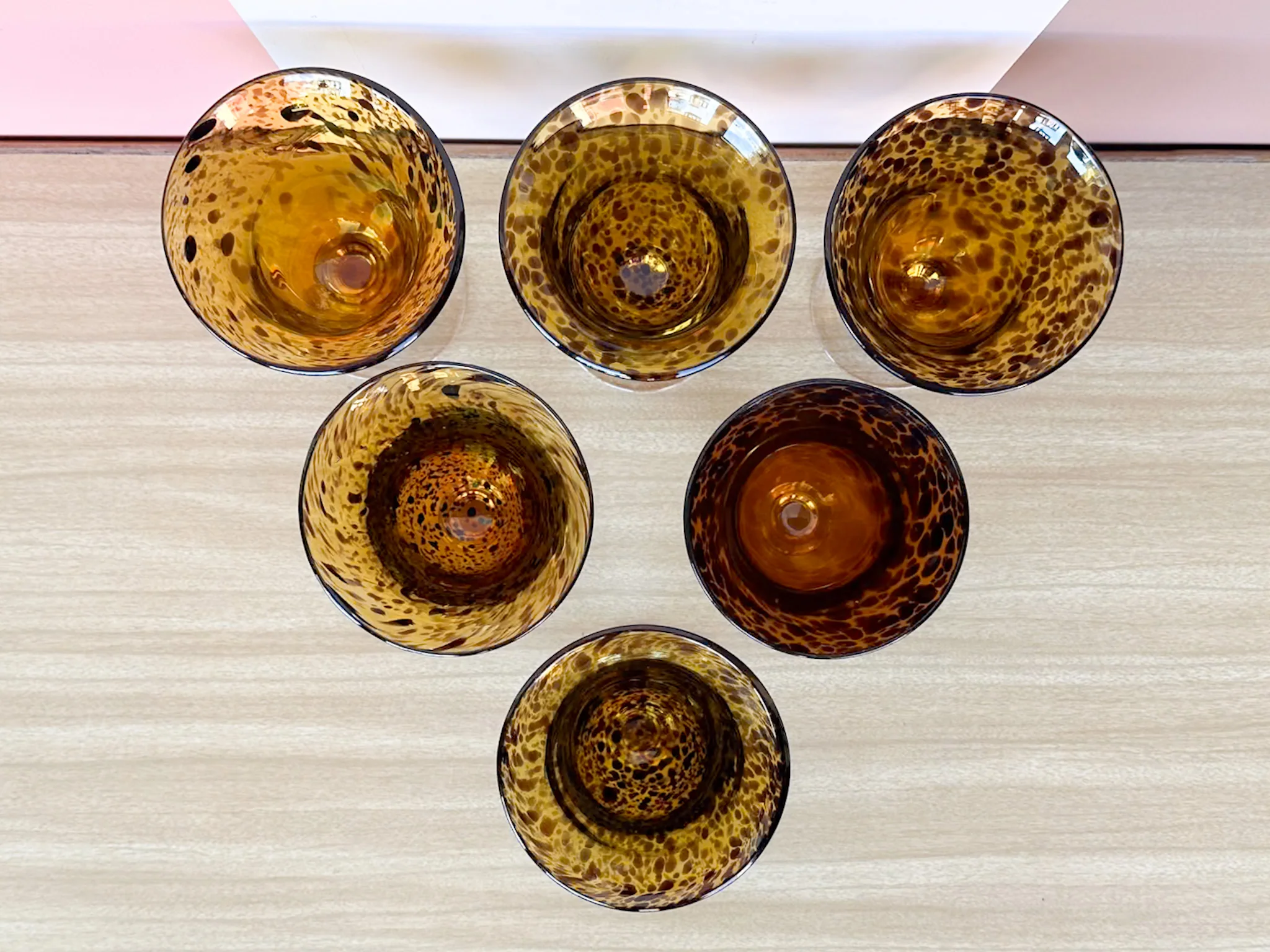 Set of Six Tortoiseshell Goblets - Image 5