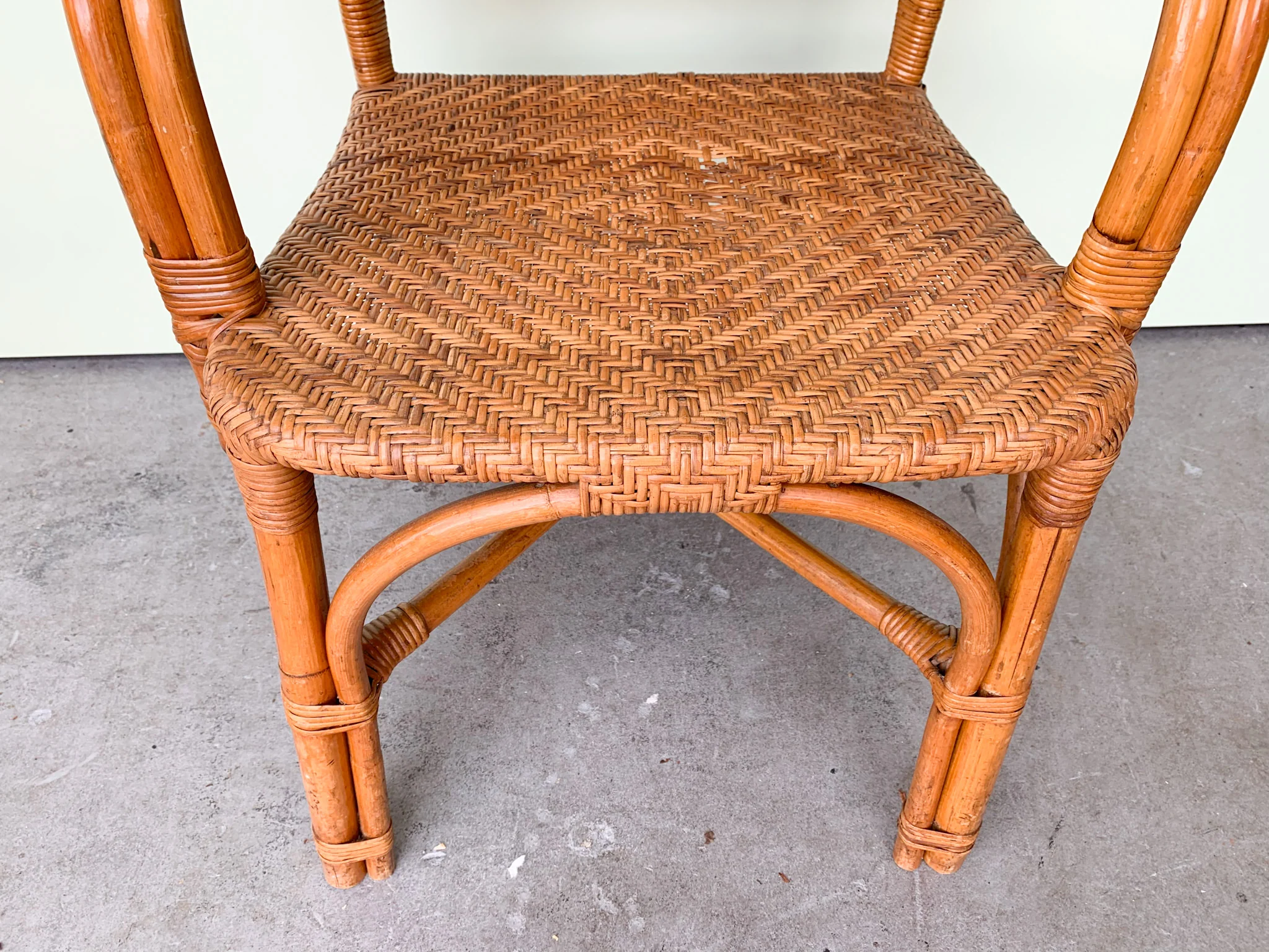 Set of Six Woven Rattan Chairs - Image 13