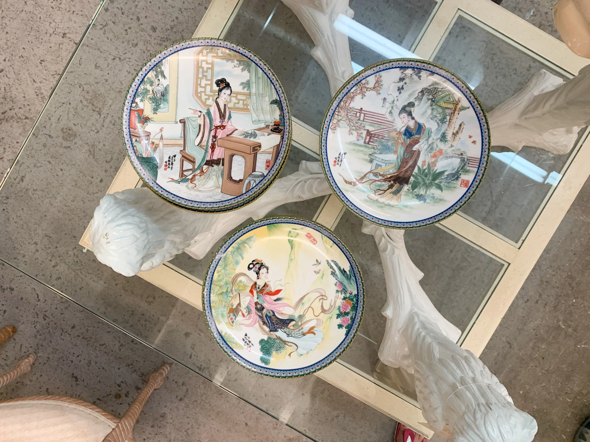 Set of Ten Decorative Asian Plates - Image 9