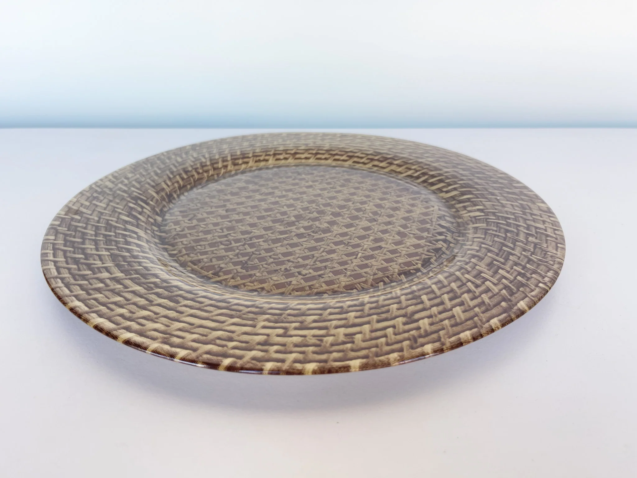 Set of Ten Faux Cane Chargers - Image 3