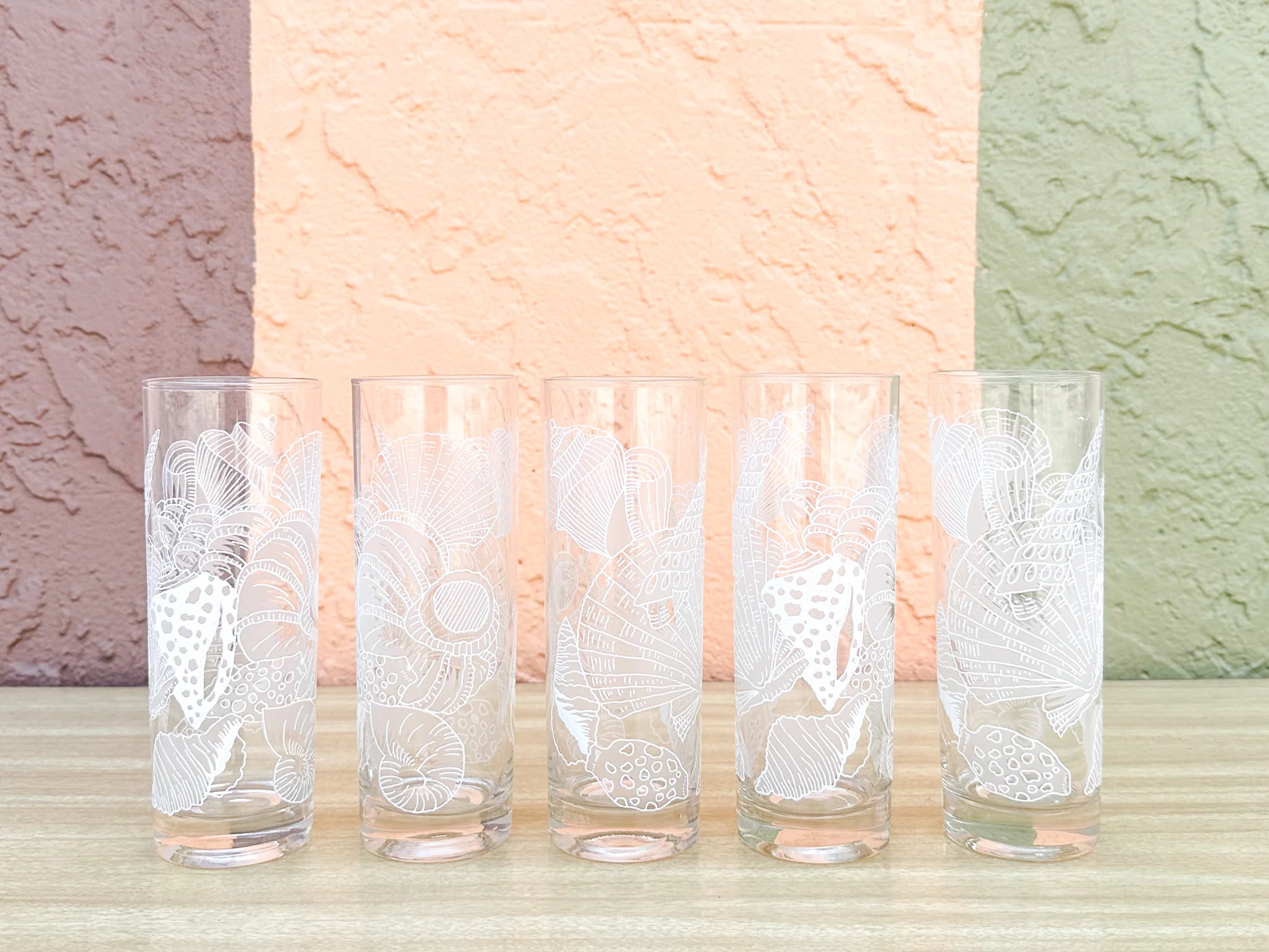 Set of Ten Seashell Glassware - Image 3