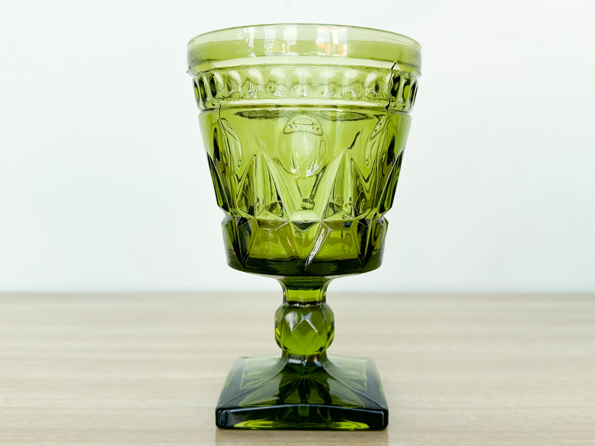 Set of Eight Gorg Green Goblets - Image 3