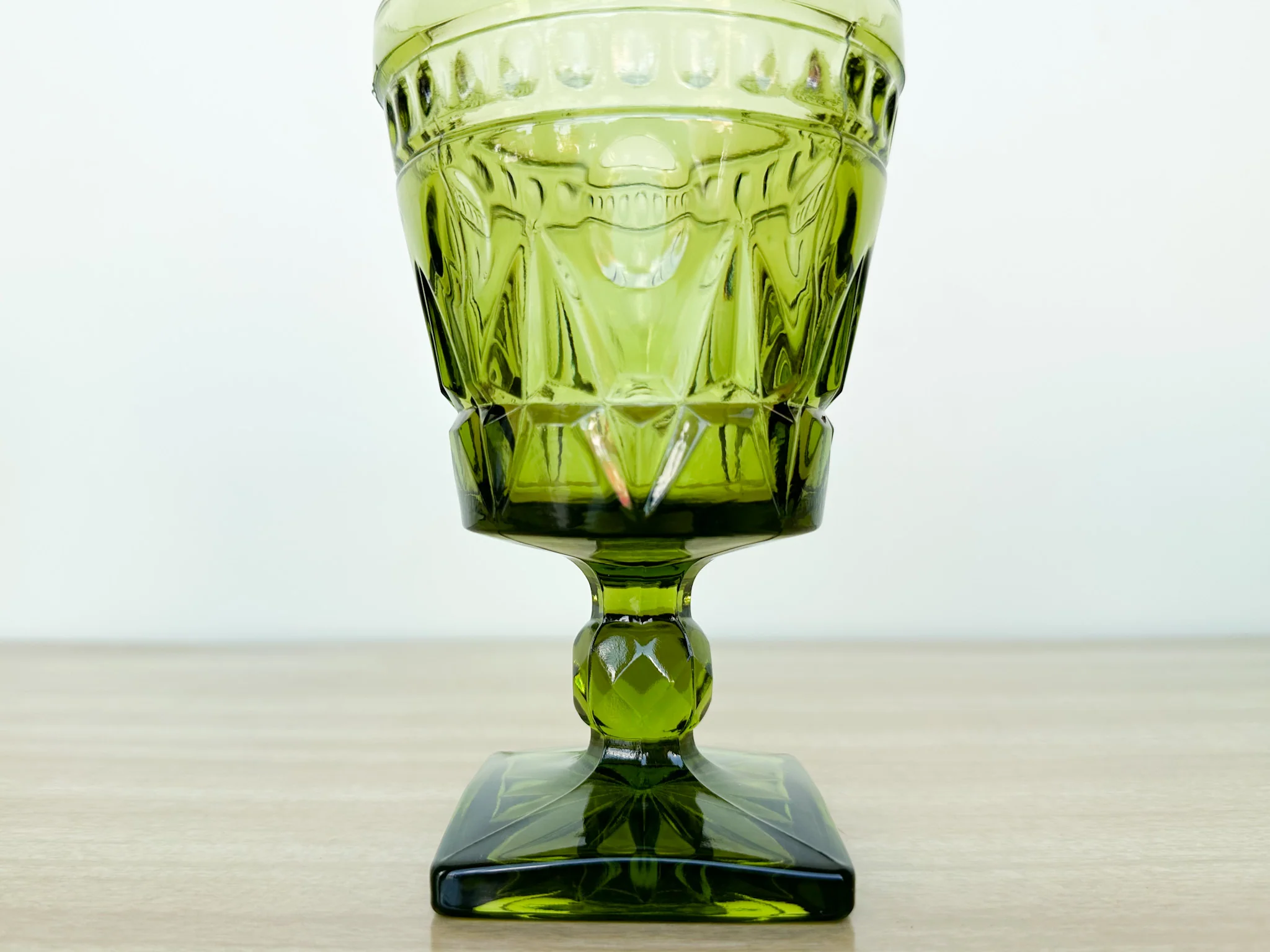 Set of Eight Gorg Green Goblets - Image 5