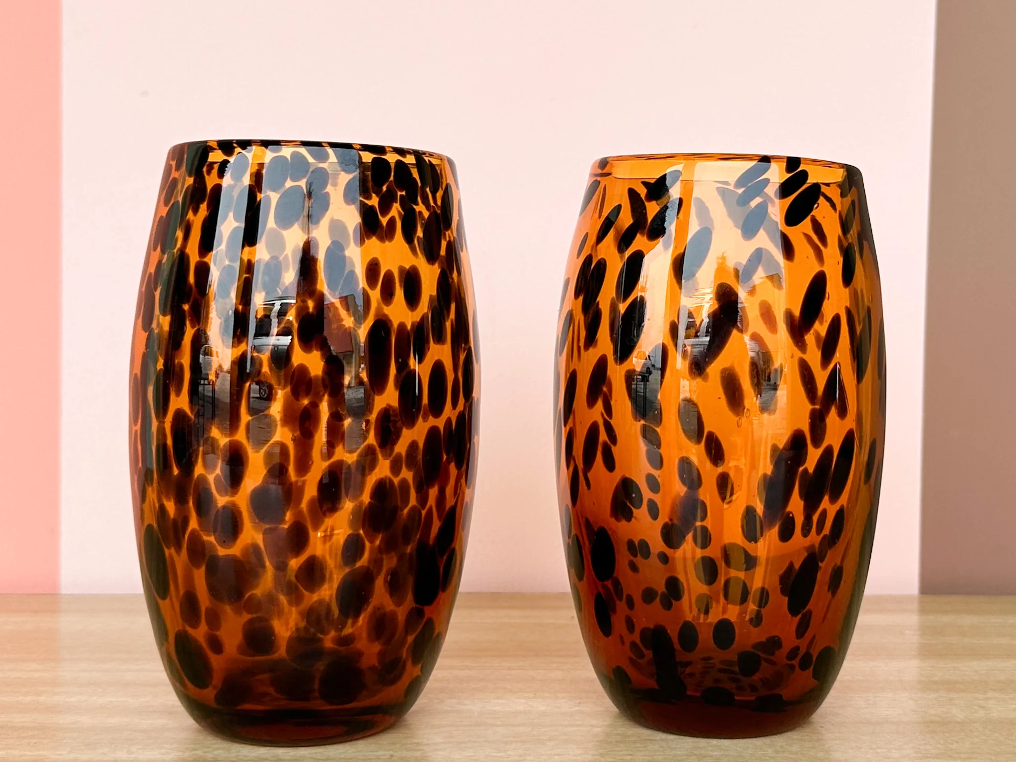 Set of Ten Tortoiseshell Glassware - Image 5
