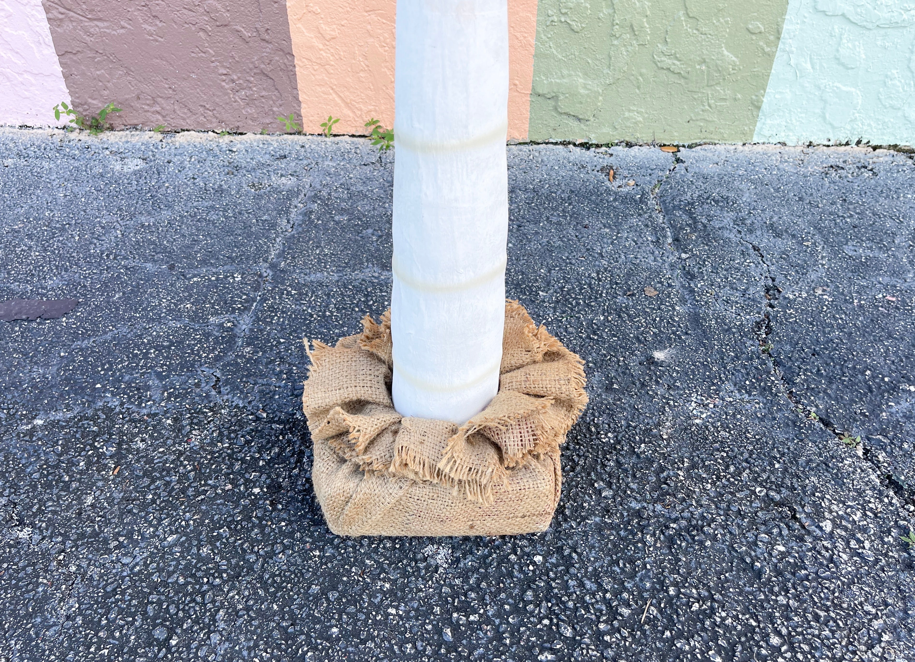 Seven Foot Canvas Palm Tree - Image 8