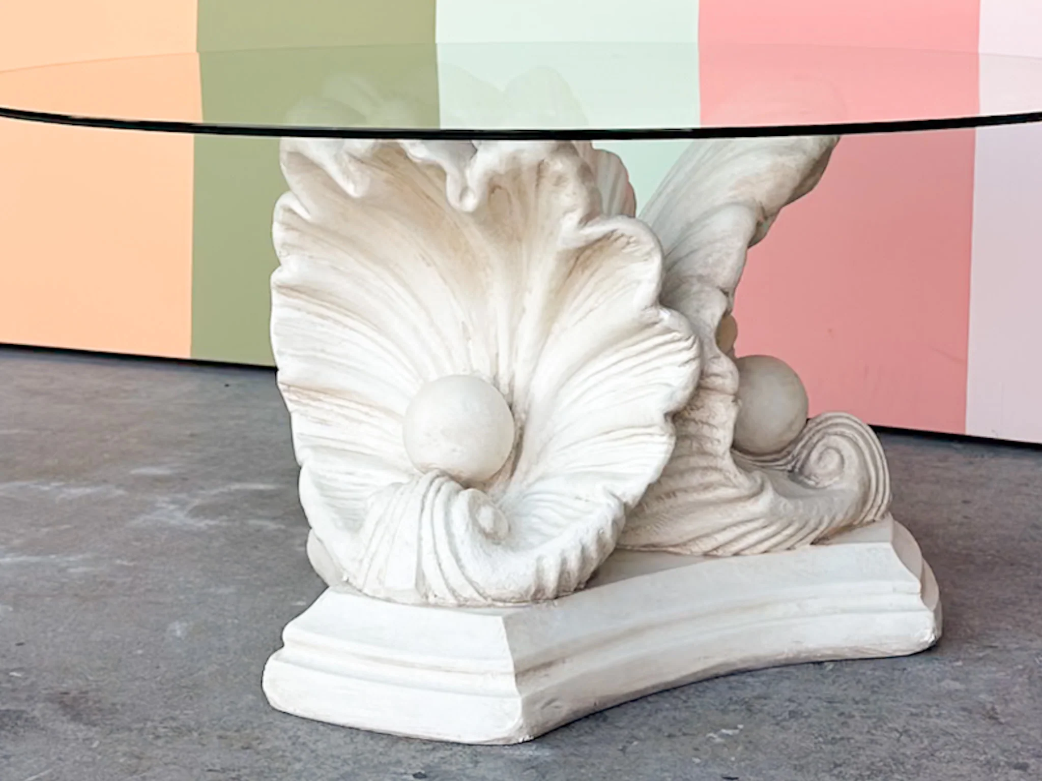 Shell Chic Plaster Coffee Table - Image 4