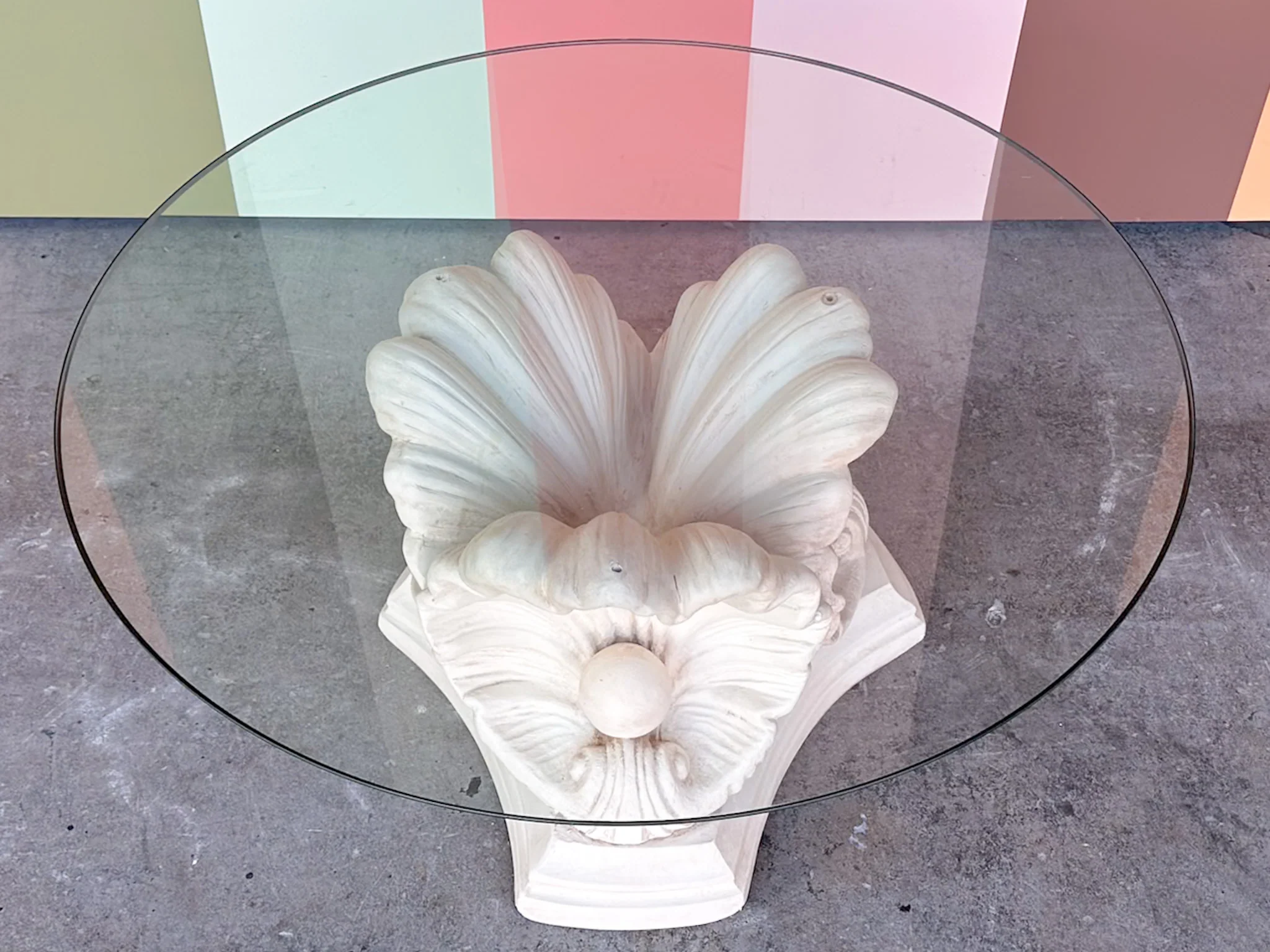 Shell Chic Plaster Coffee Table - Image 5