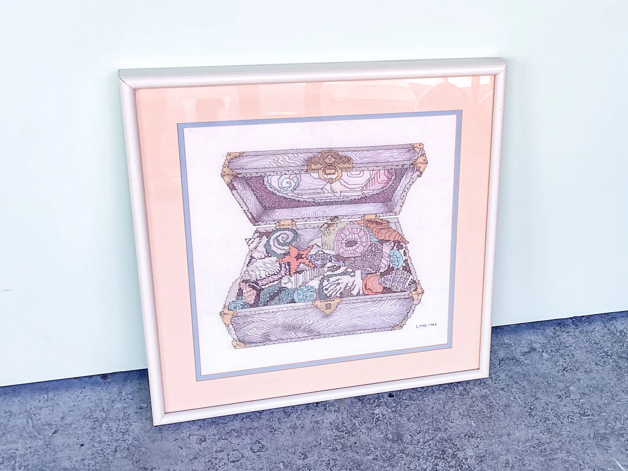 Shell Treasure Embroidered Art - Image 3