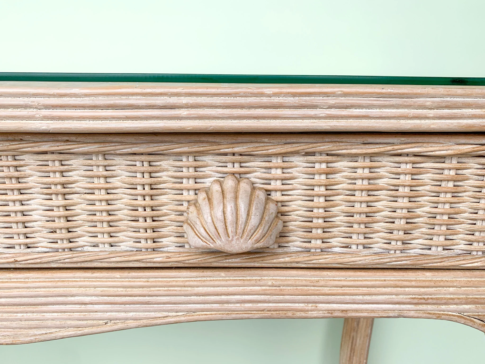 Shellegance Rattan Desk and Chair - Image 5