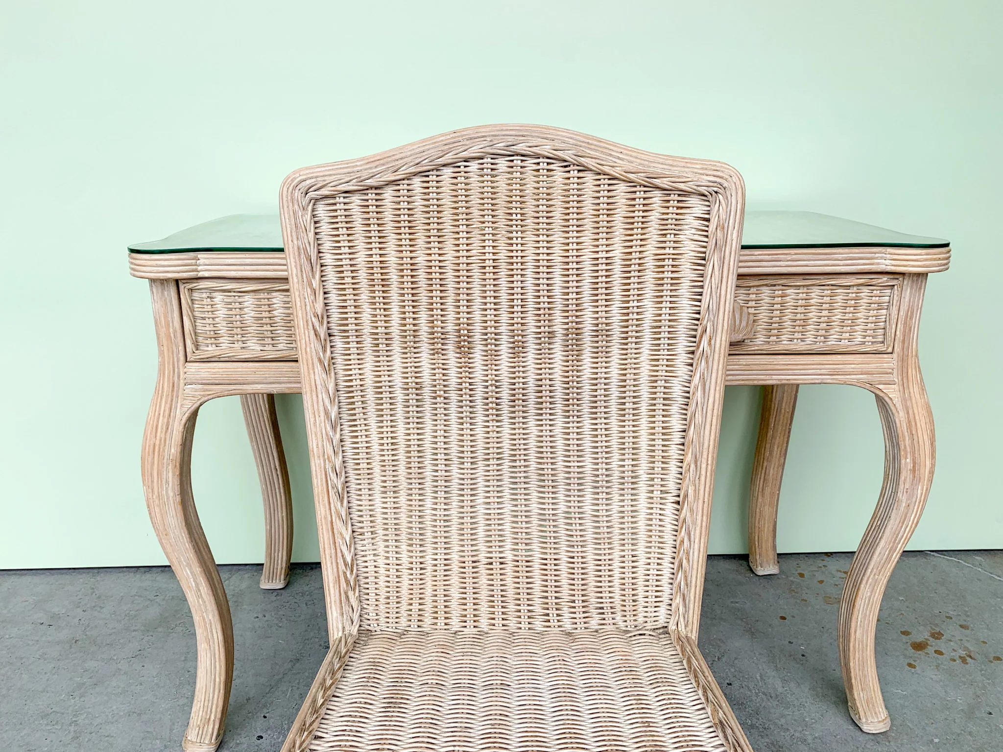 Shellegance Rattan Desk and Chair - Image 8
