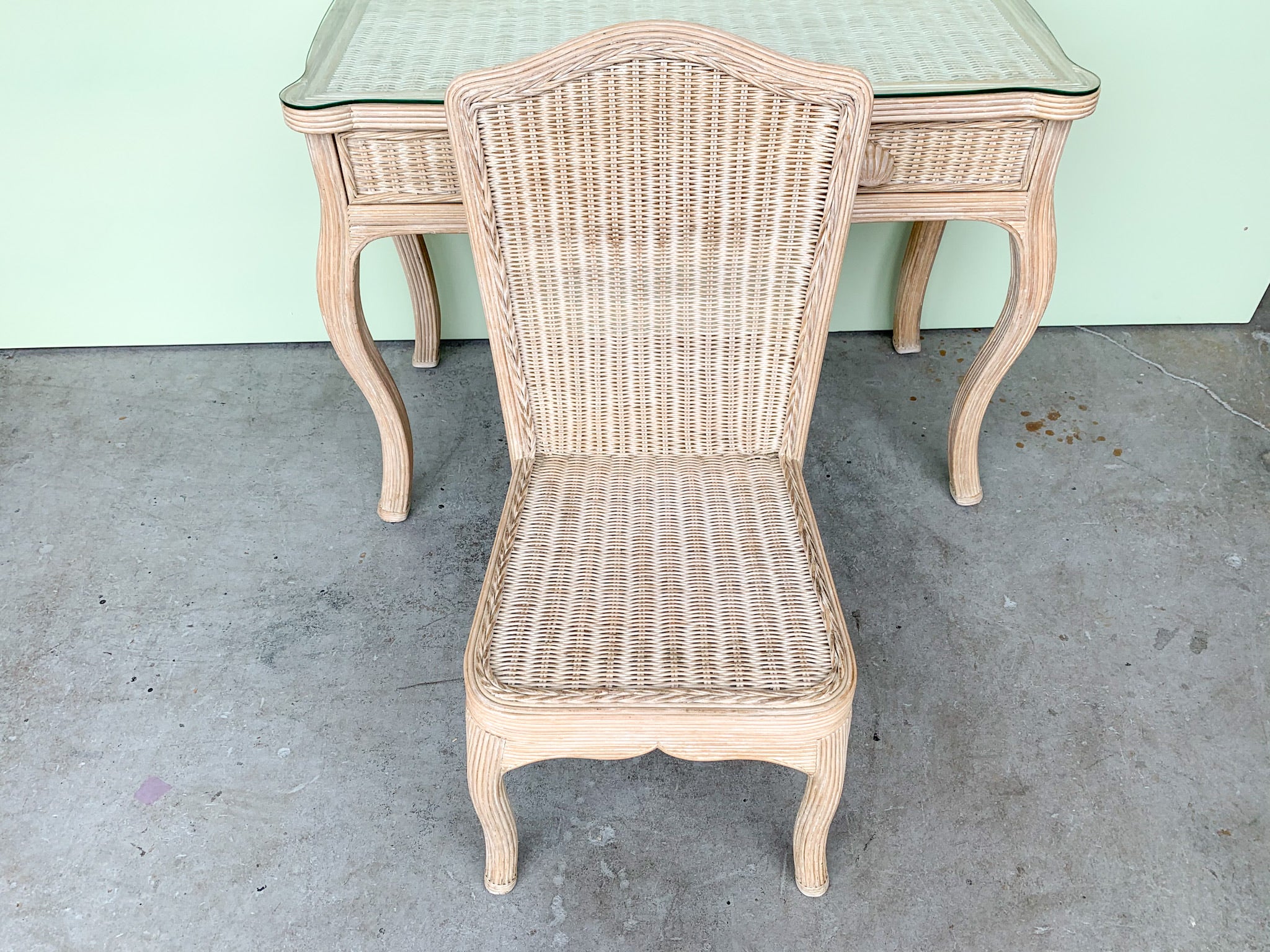 Shellegance Rattan Desk and Chair - Image 9