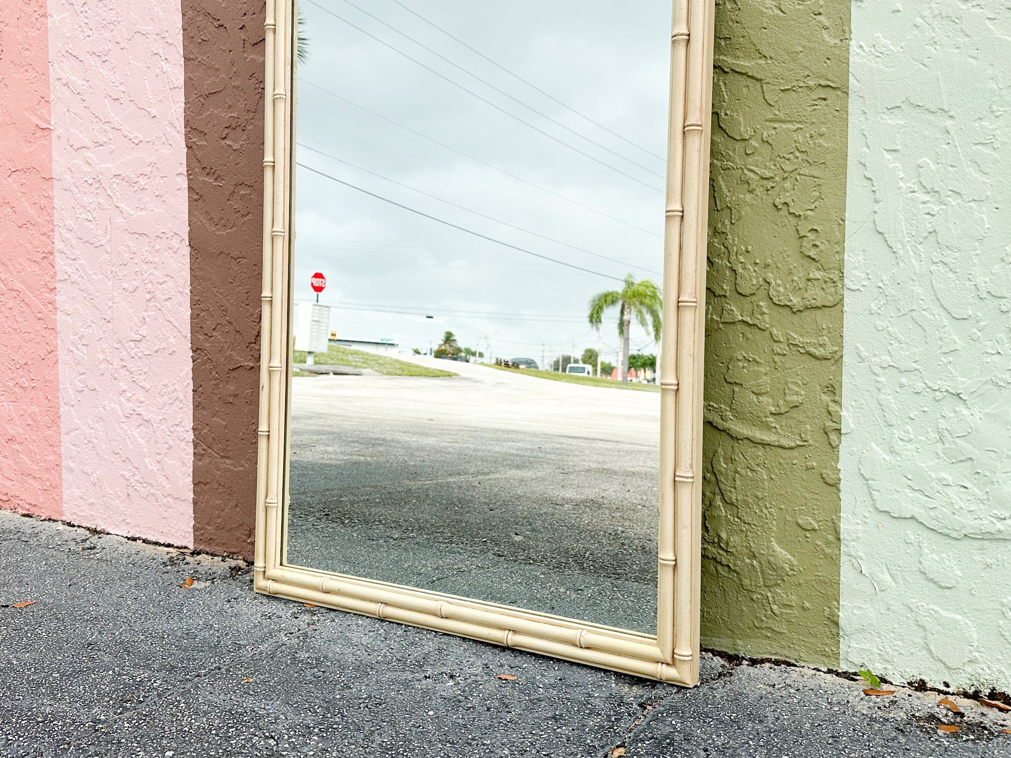 Simple and Chic Faux Bamboo Mirror - Image 3