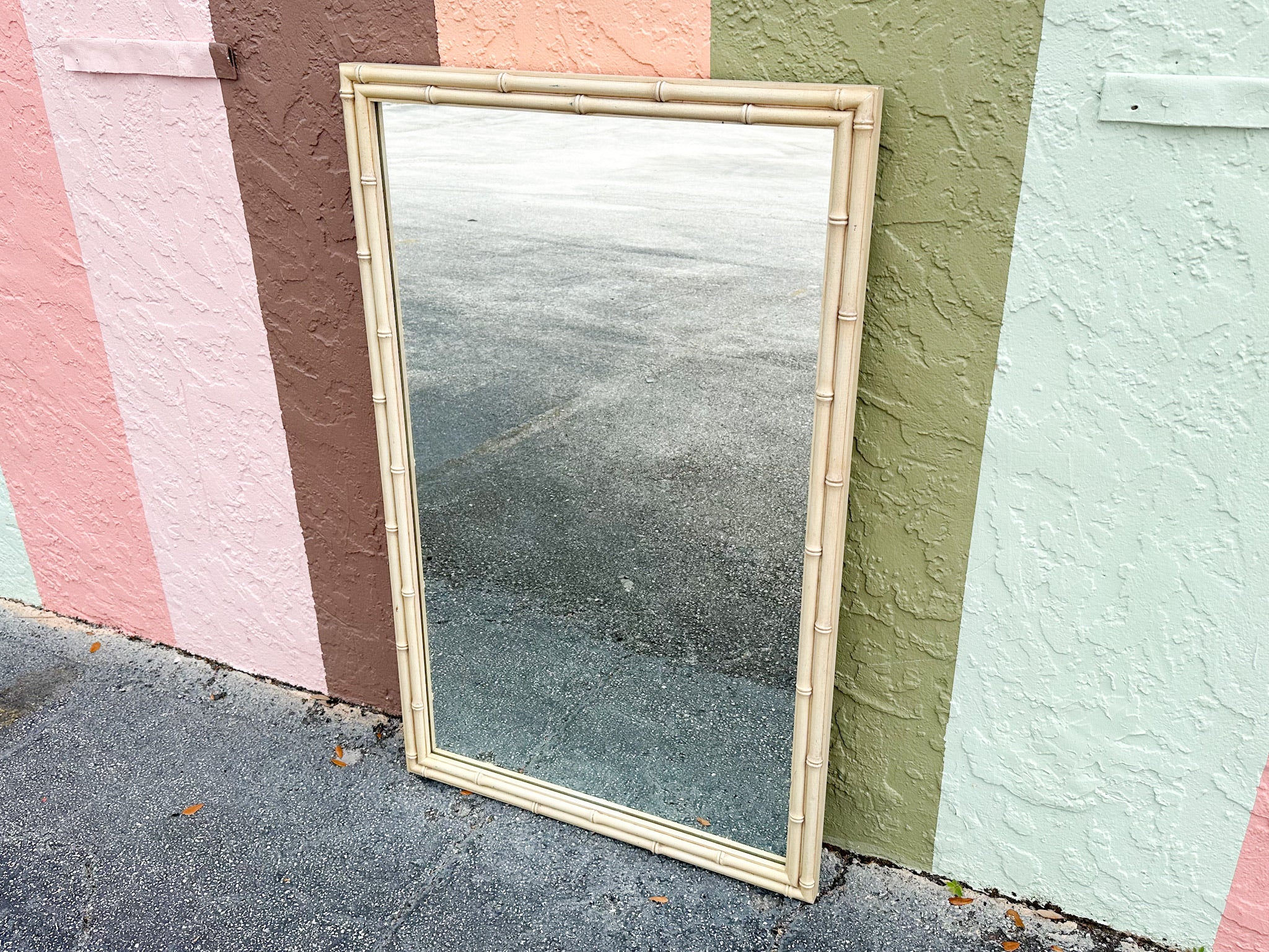 Simple and Chic Faux Bamboo Mirror - Image 4