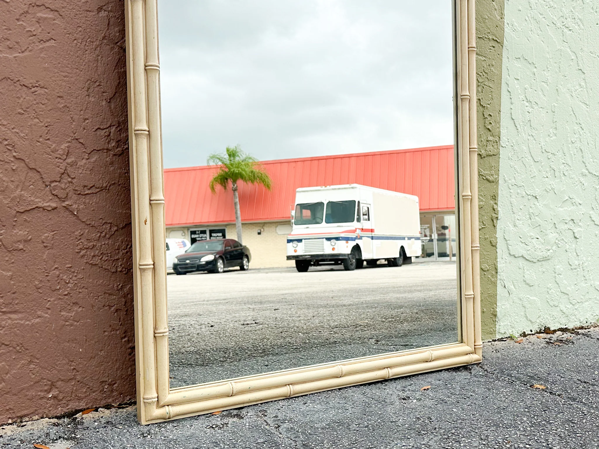 Simple and Chic Faux Bamboo Mirror - Image 5