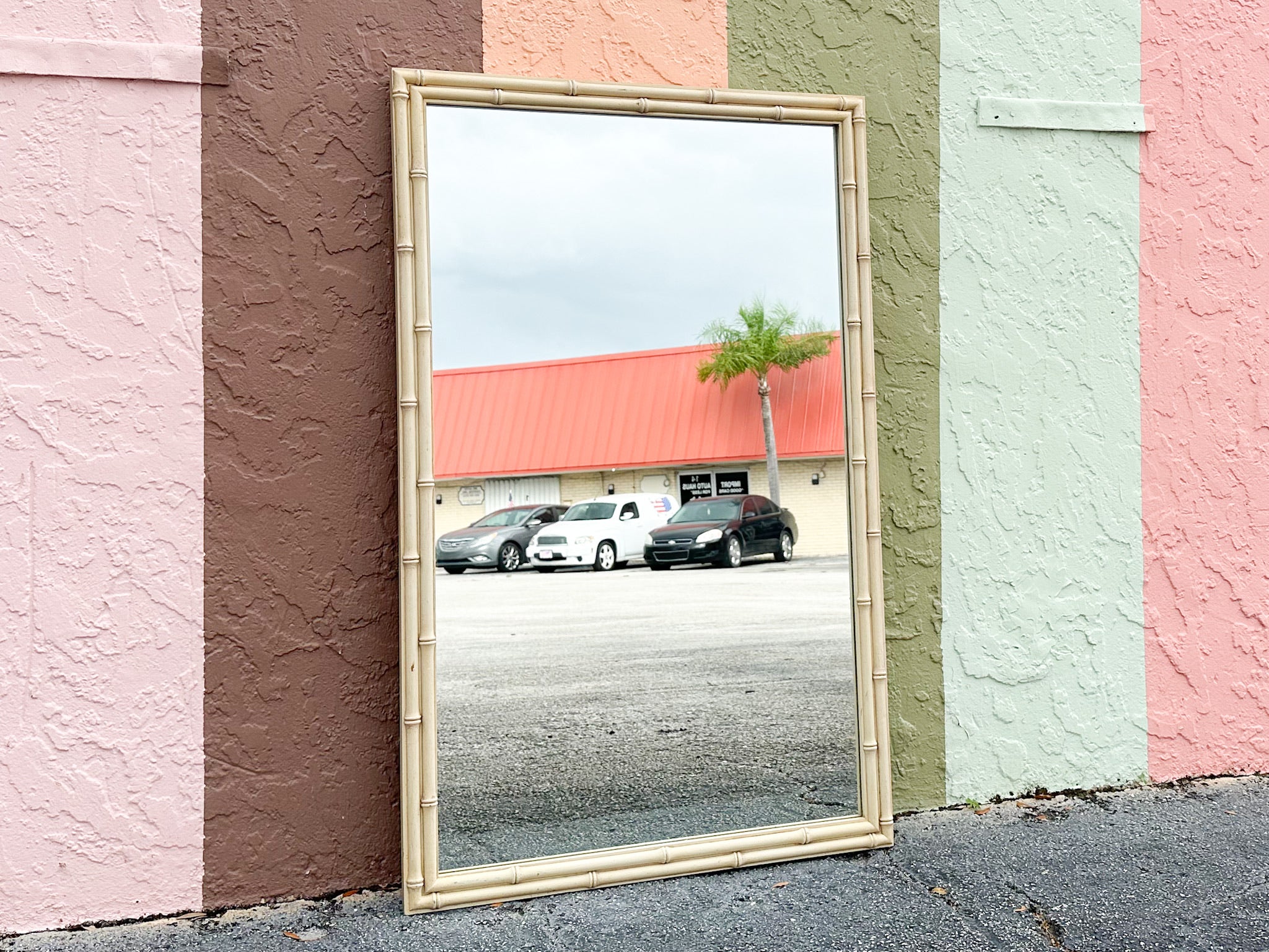 Simple and Chic Faux Bamboo Mirror - Image 7