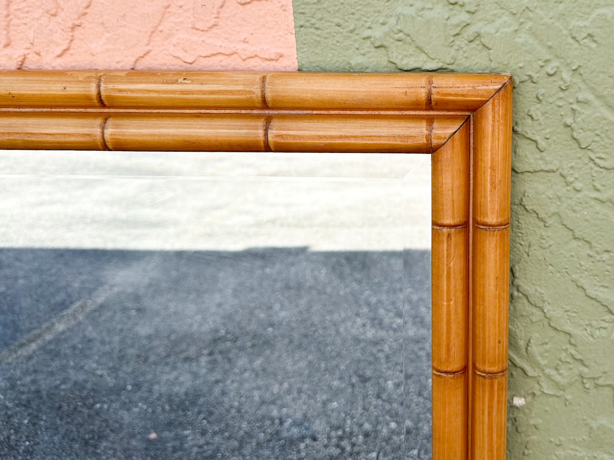 Simple Chic Faux Bamboo Mirror - Image 4