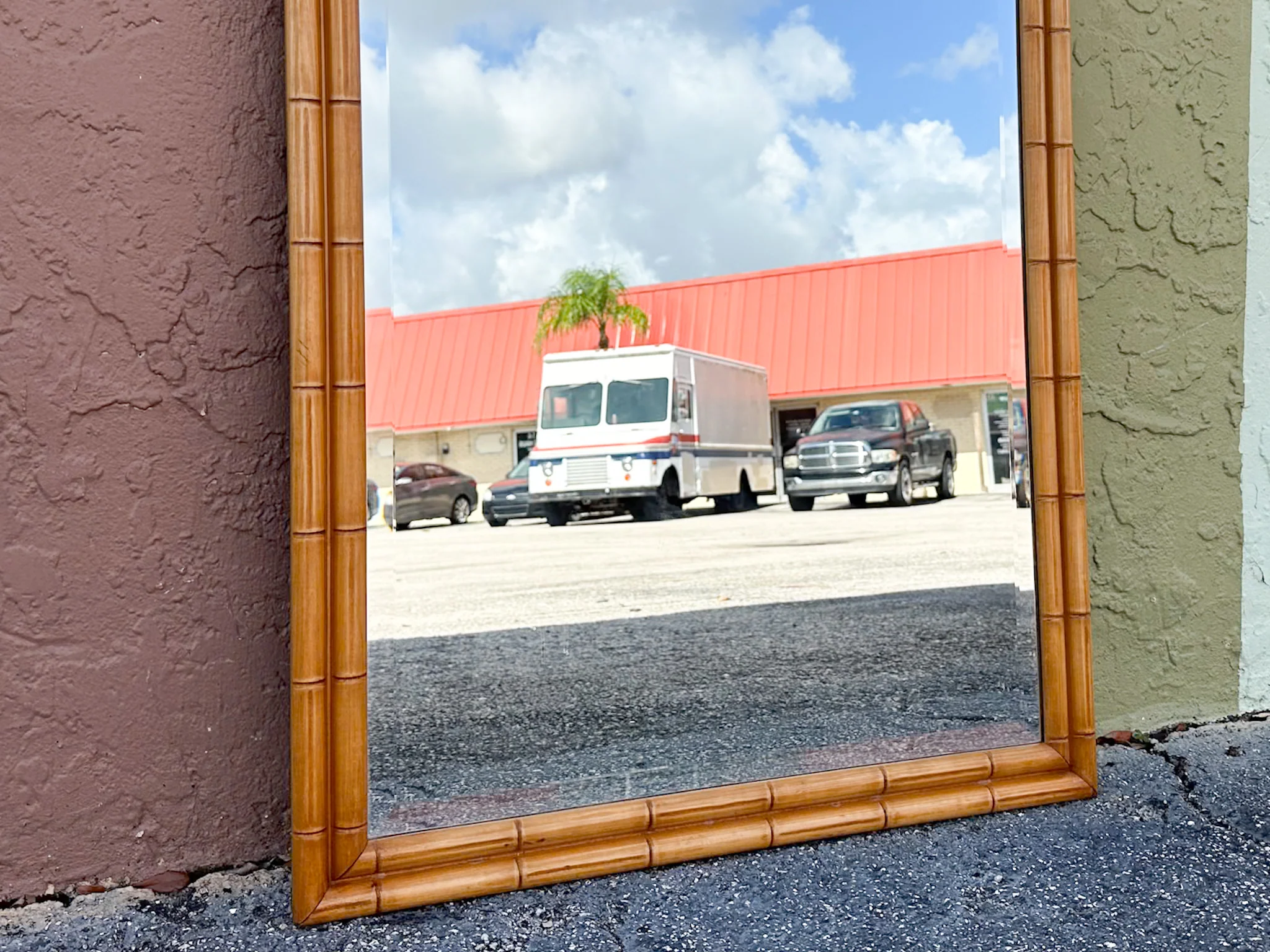 Simple Chic Faux Bamboo Mirror - Image 5