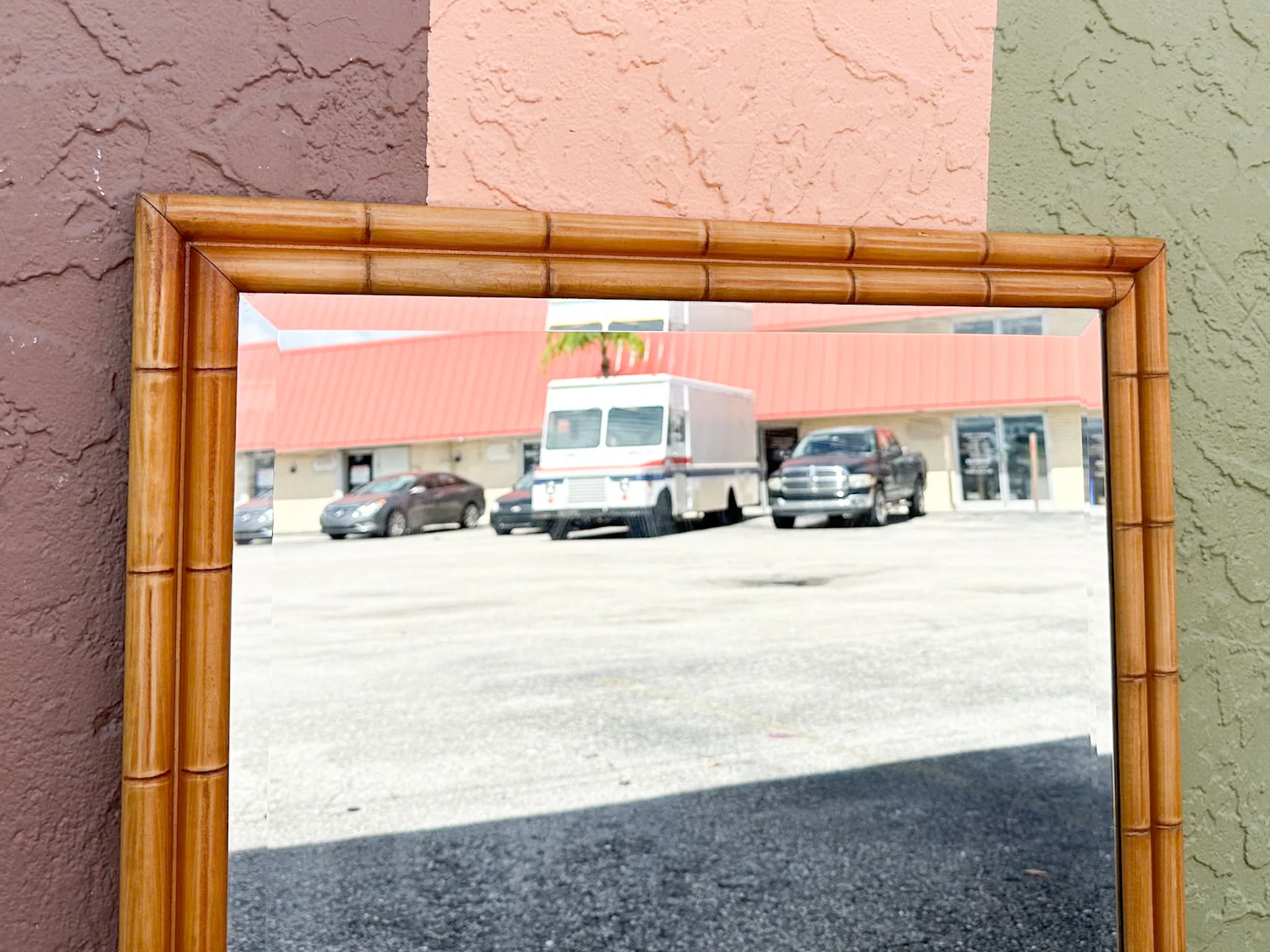 Simple Chic Faux Bamboo Mirror - Image 6