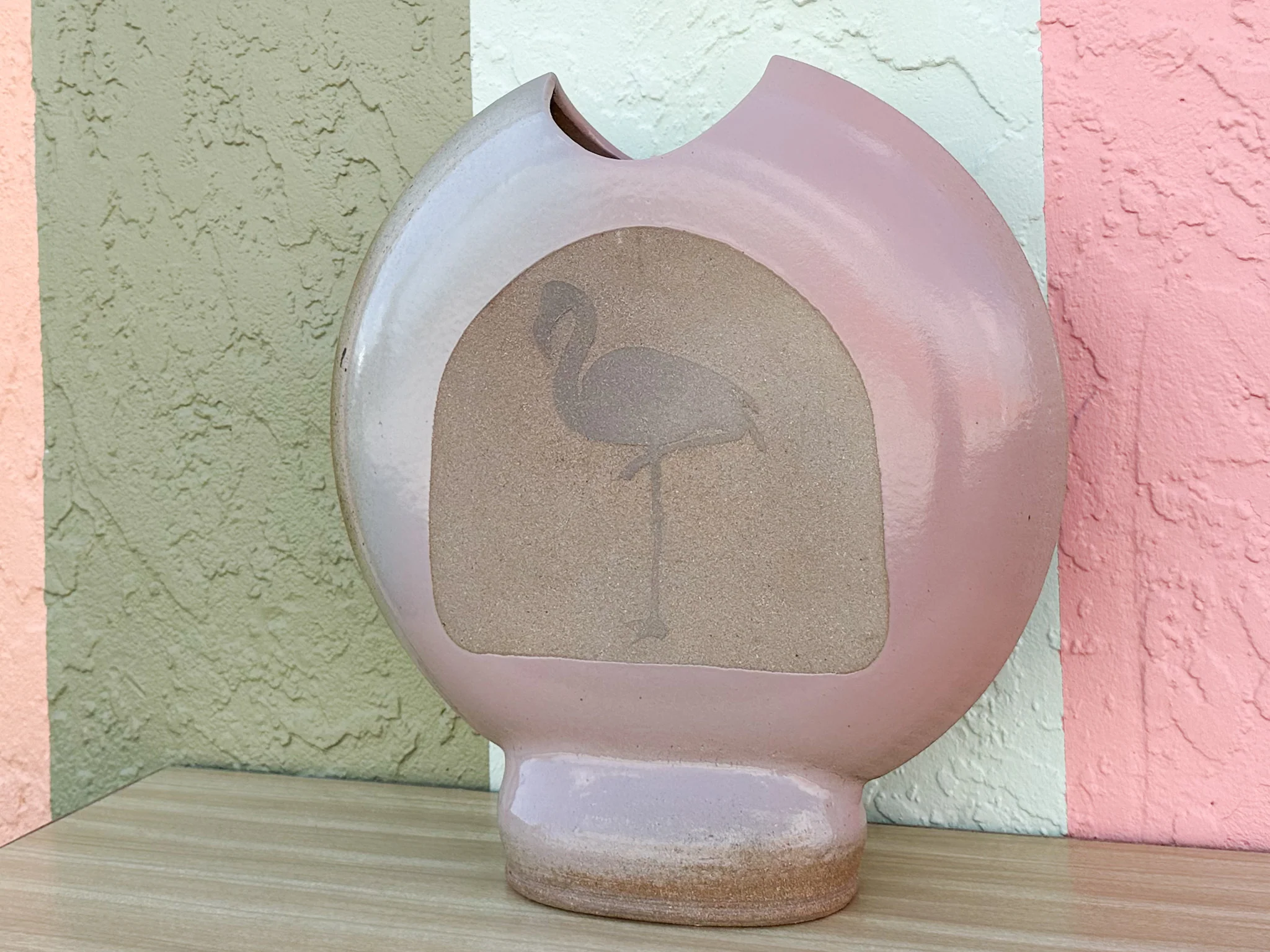 So 80s Fab Flamingo Vase - Image 2
