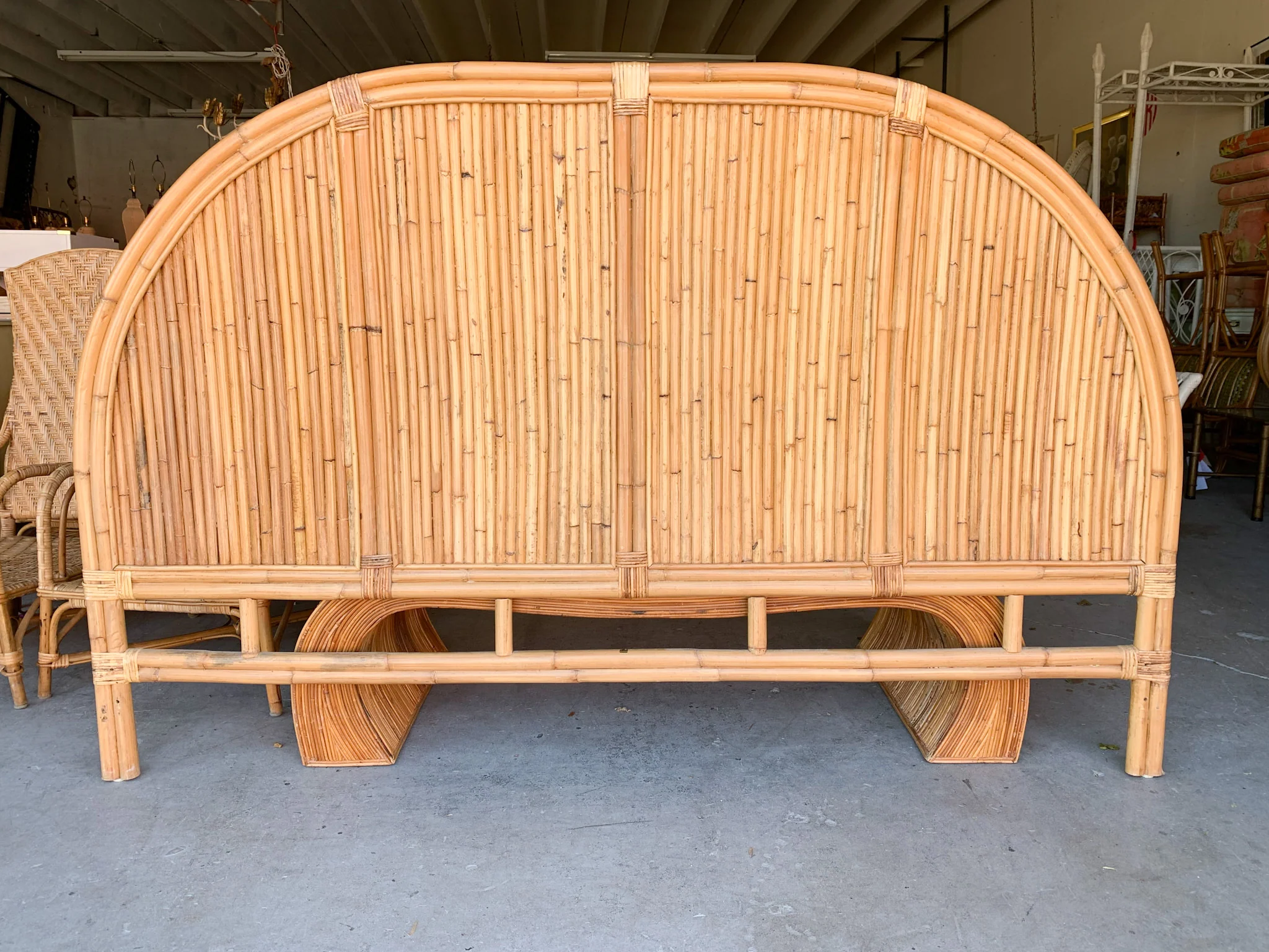 Split Bamboo King Headboard