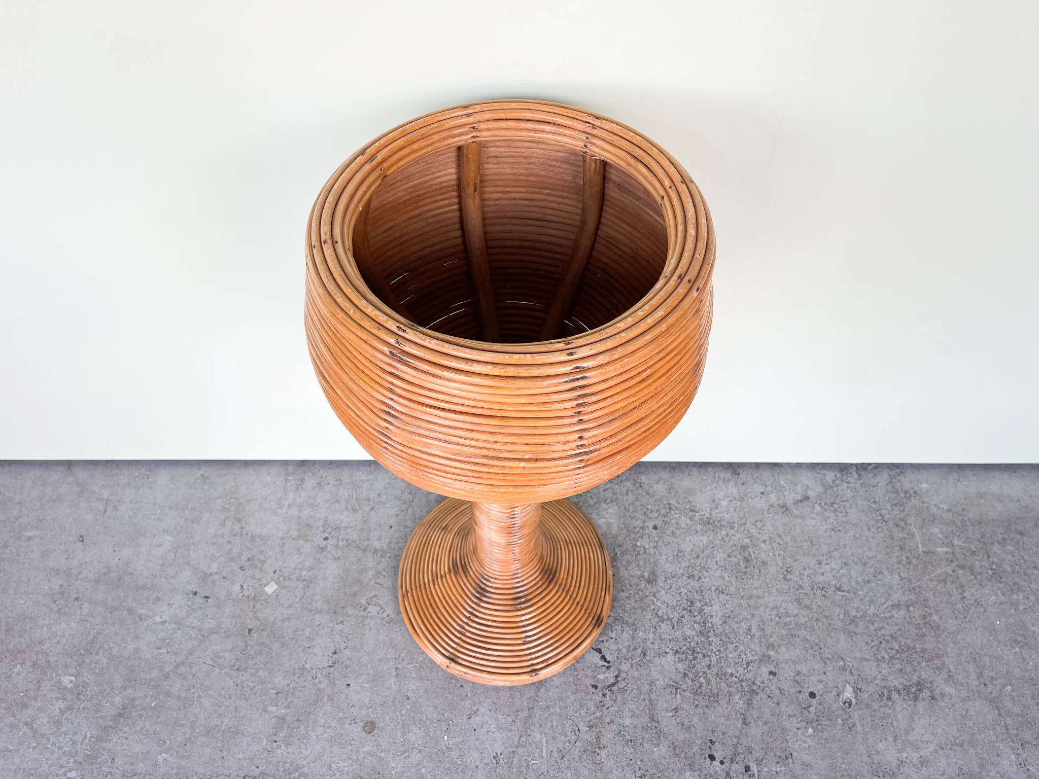 Pencil Reed Rattan Plant Stand - Image 5