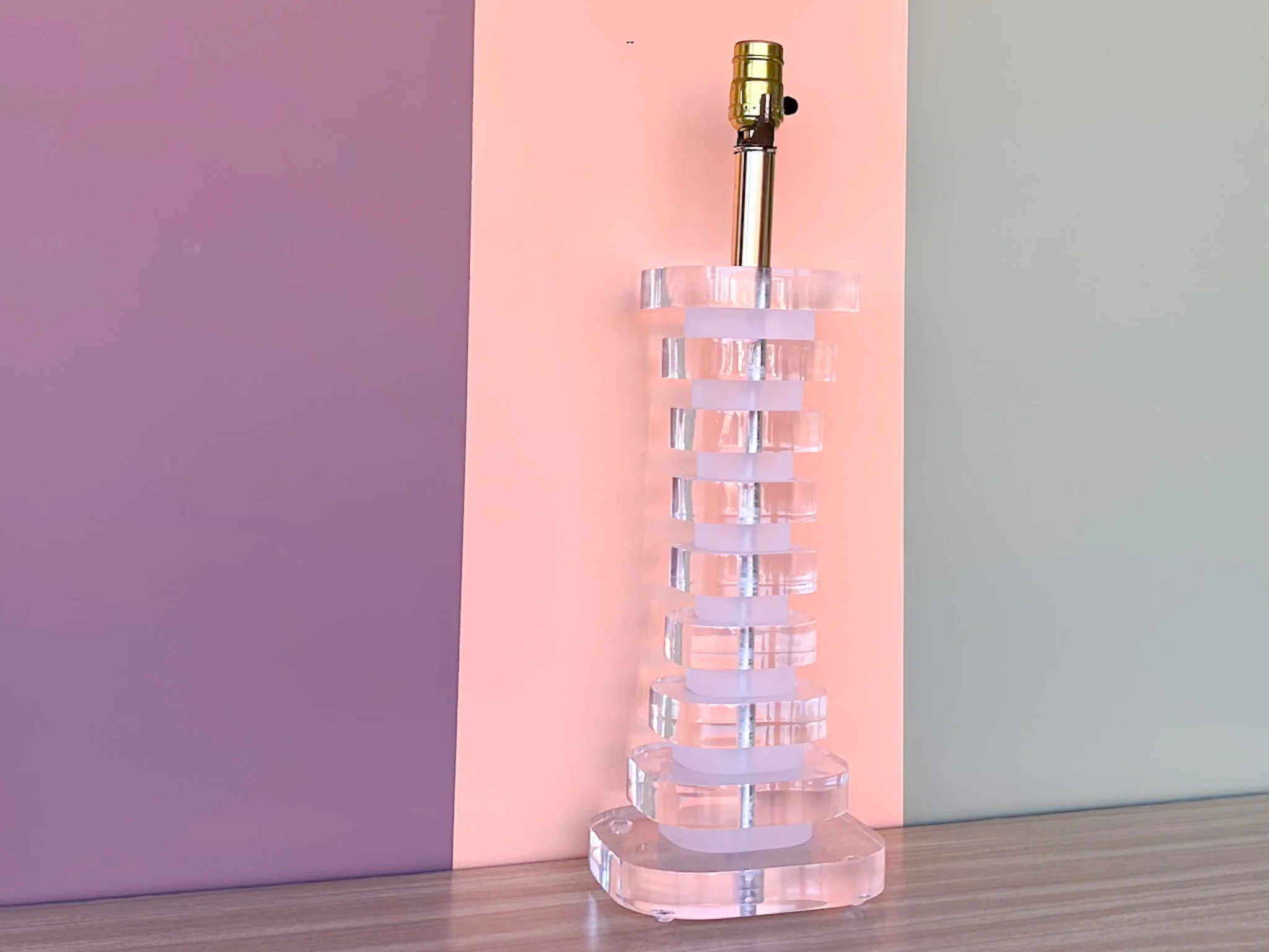 Stacked Lucite Lamp - Image 3
