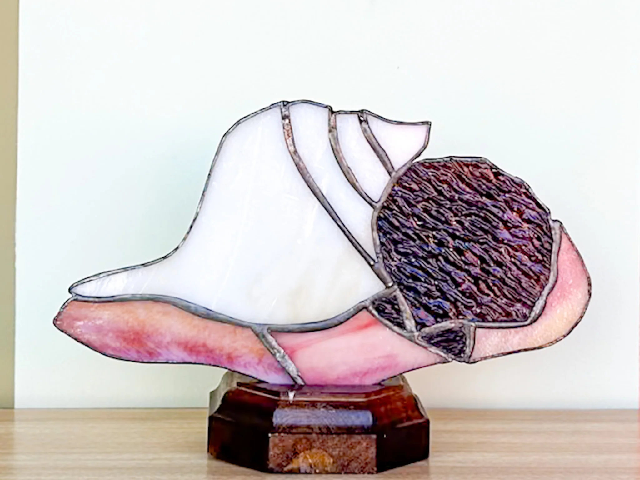 Stained Glass Shell Lamp