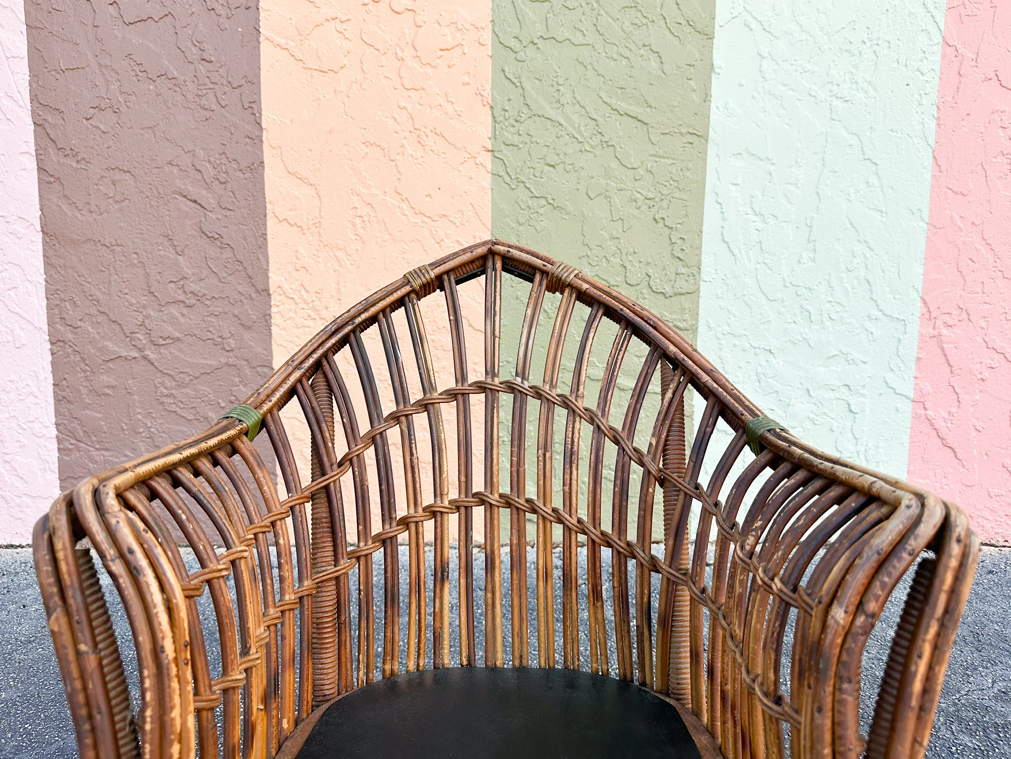 Stick Wicker Rattan Child's Rocker - Image 8