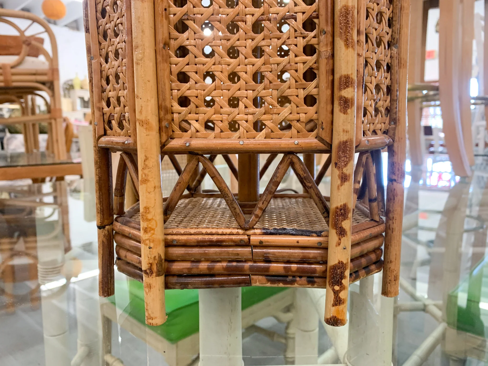 Sweet Bamboo and Cane Lamp - Image 4