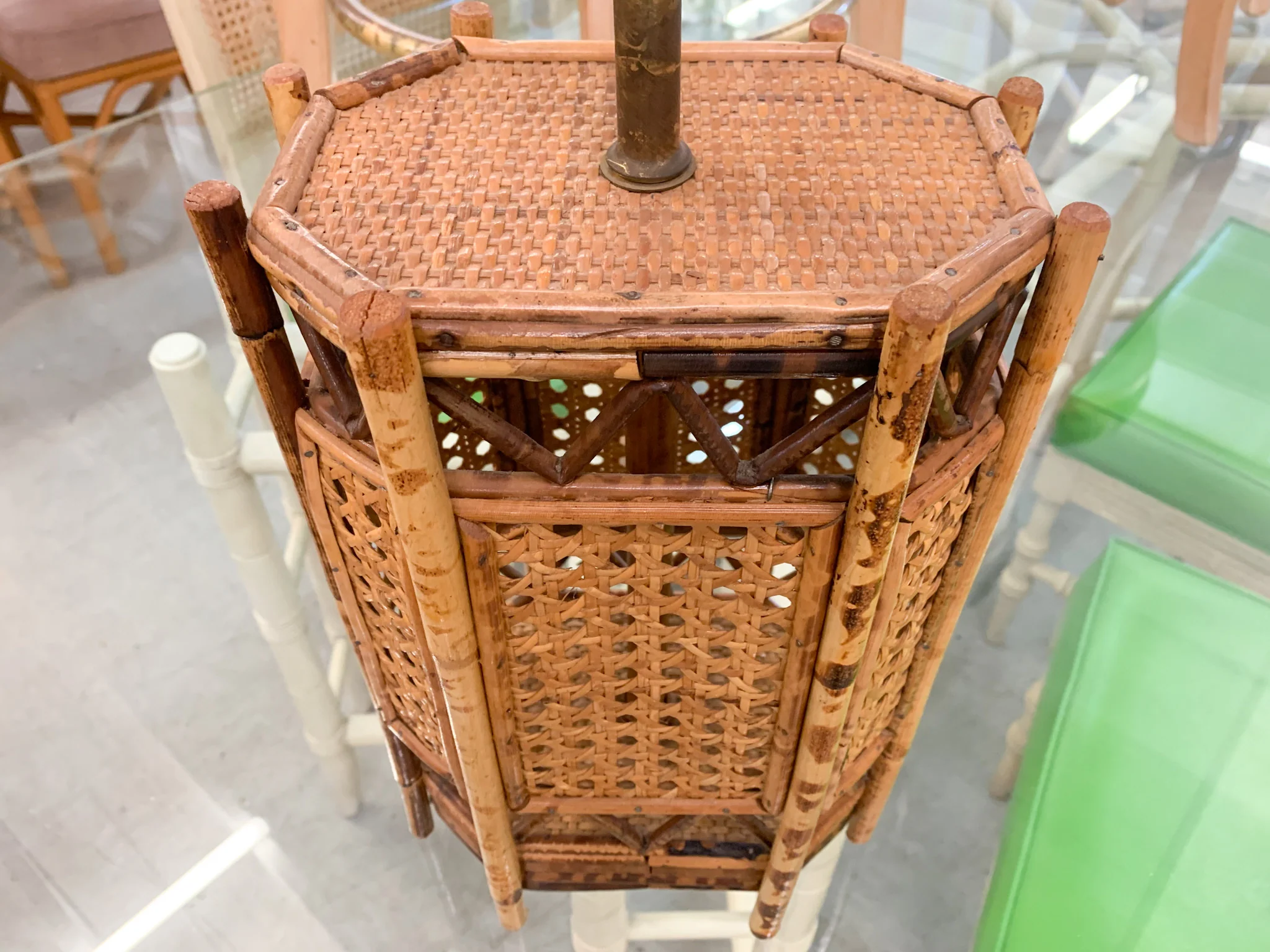 Sweet Bamboo and Cane Lamp - Image 5