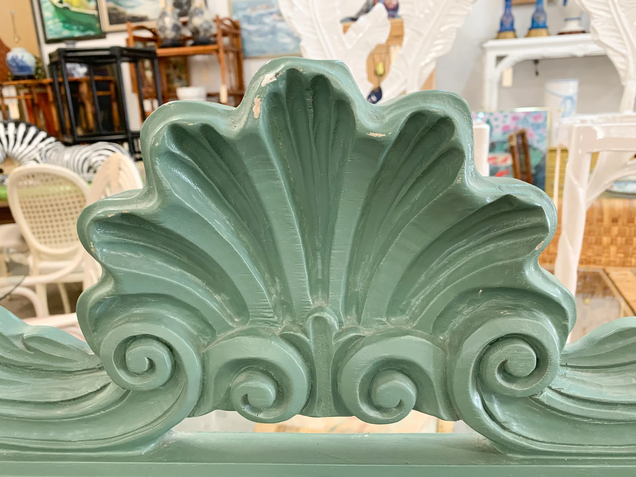 Sweet Green Shell Mirror - Image 3