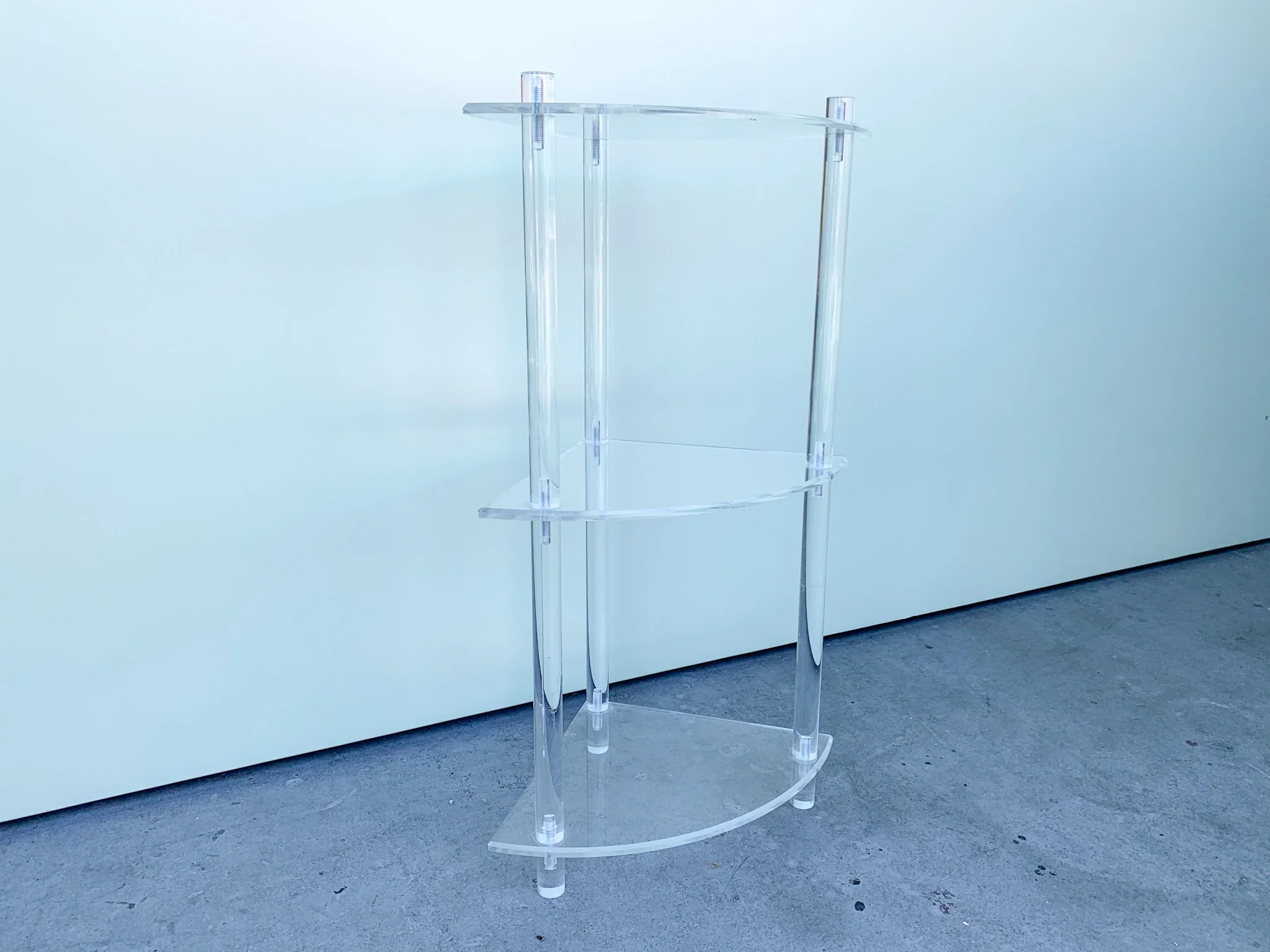 Sweet Lucite Corner Shelf - Image 3