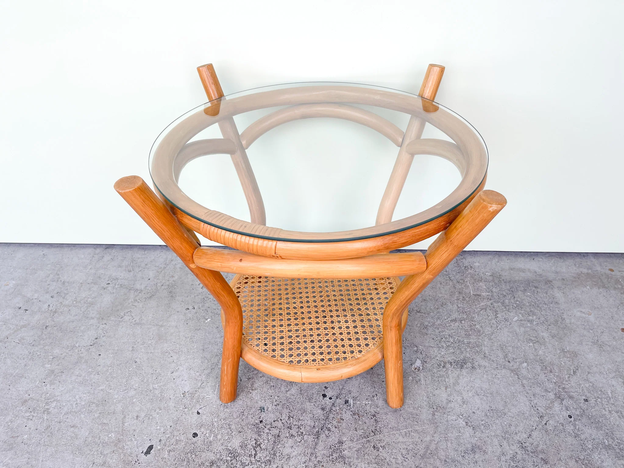 Sweet Rattan and Cane End Table - Image 2