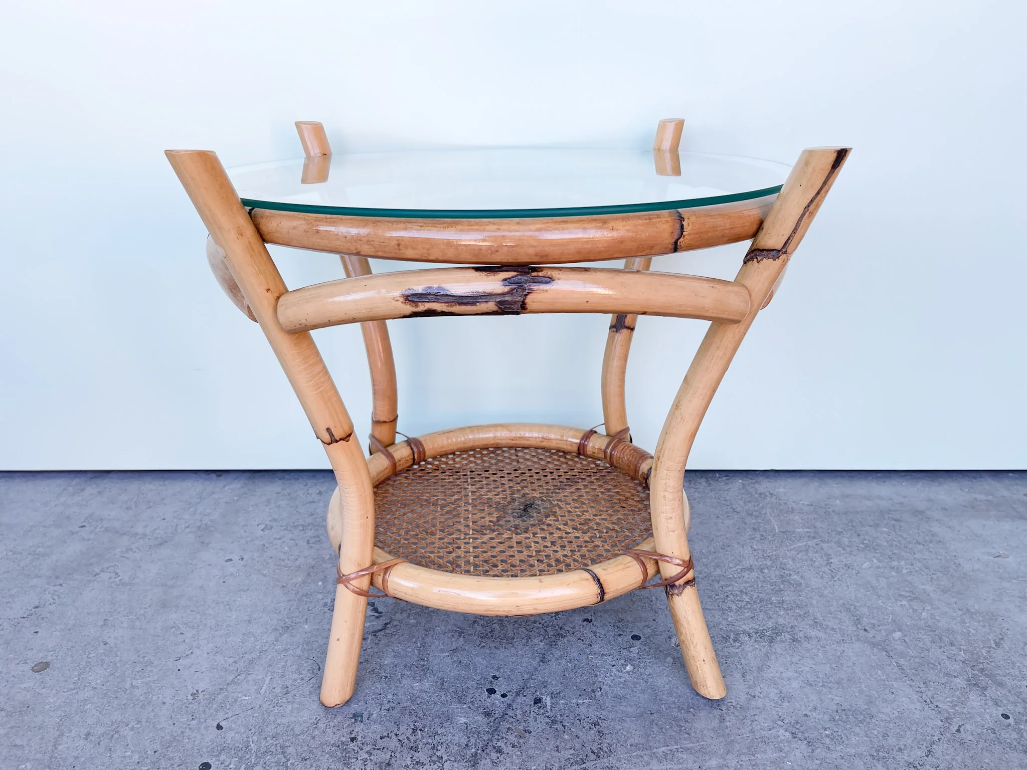 Sweet Rattan and Cane End Table