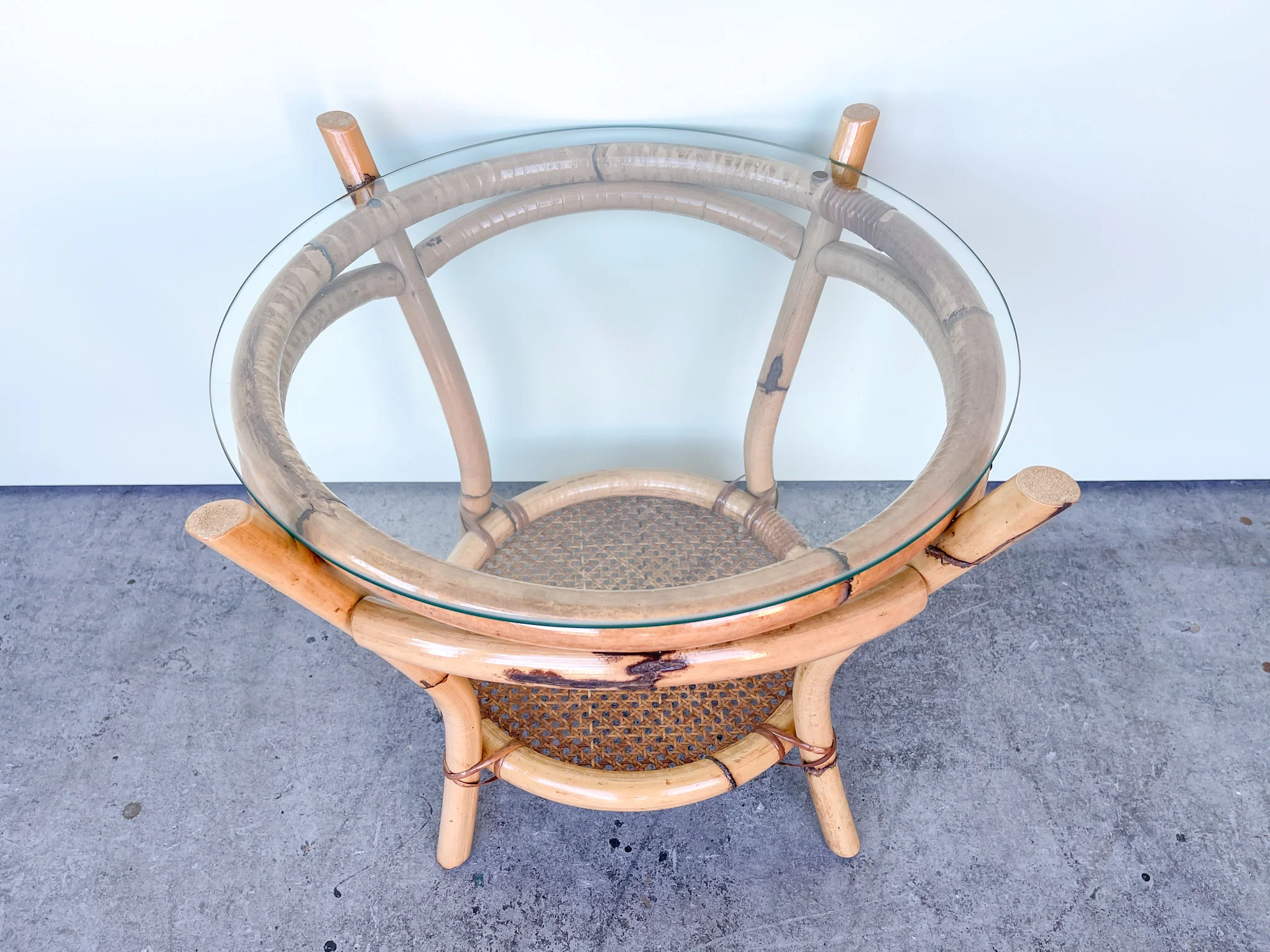 Sweet Rattan and Cane End Table - Image 2