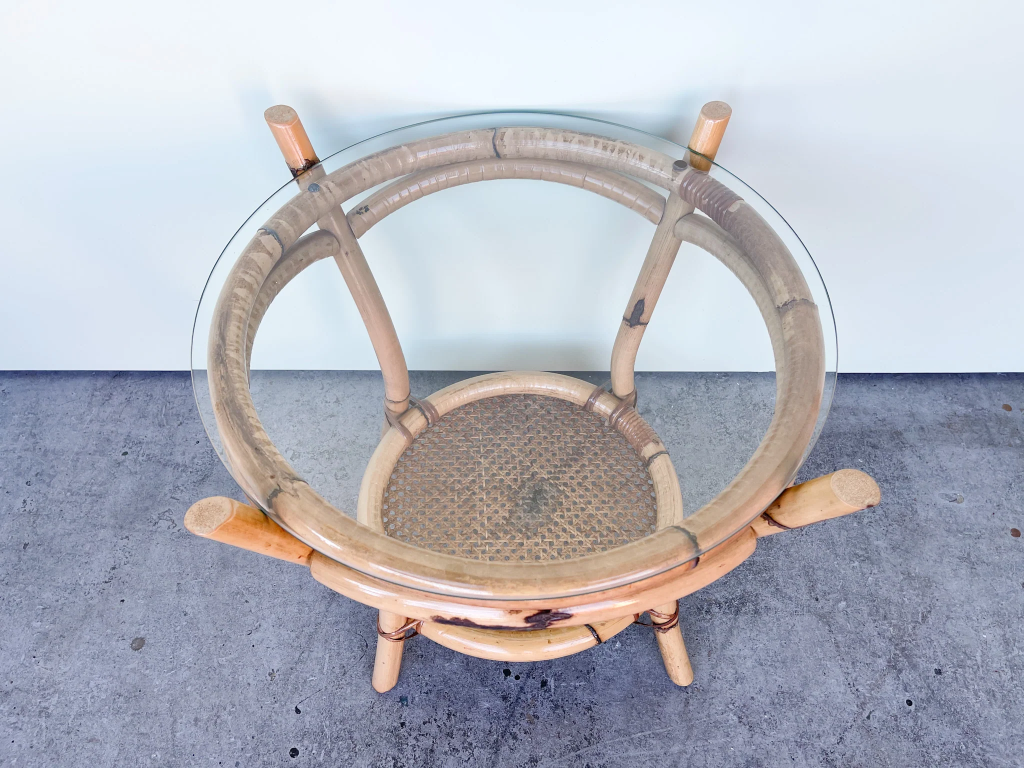 Sweet Rattan and Cane End Table - Image 3
