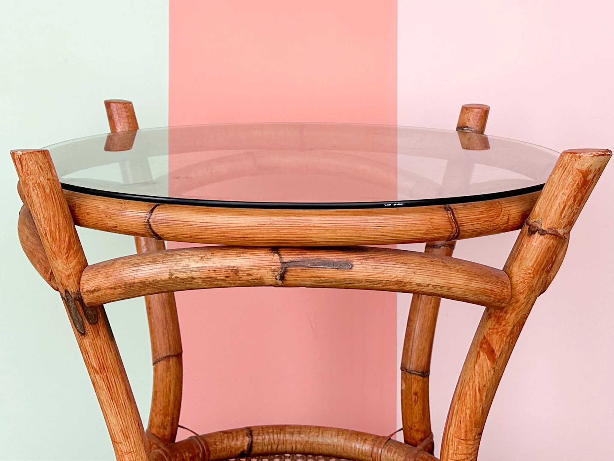 Sweet Rattan and Cane End Table - Image 3