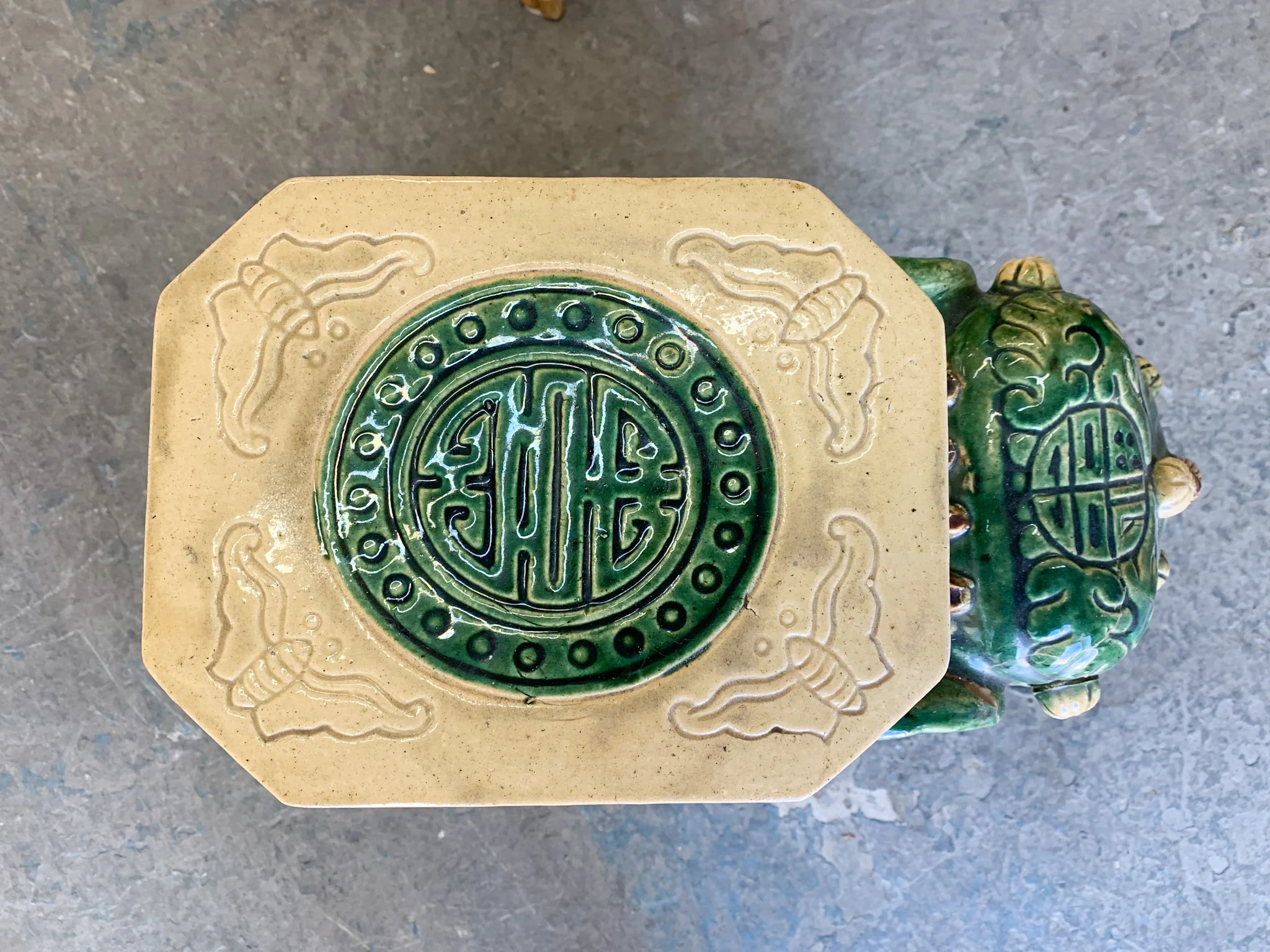 Pair of Glorious Green Elephant Garden Stools - Image 6