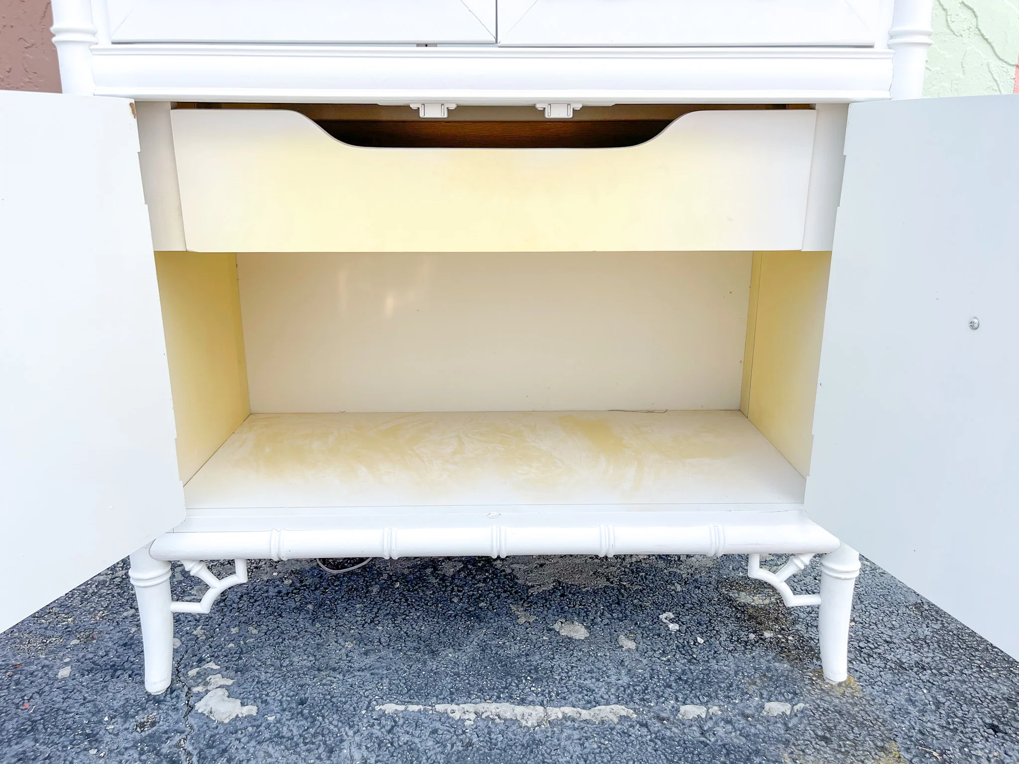Thomasville Faux Bamboo Cabinet - Image 9