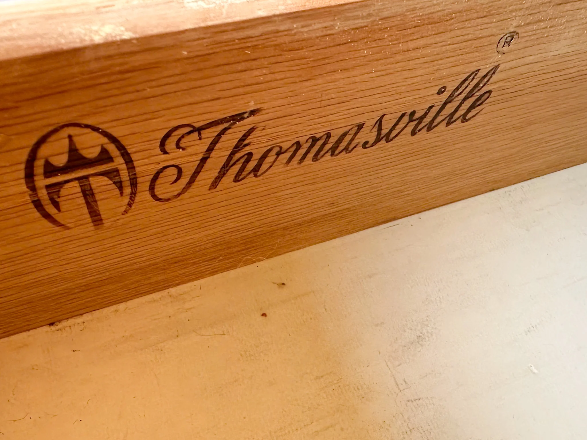 Thomasville Faux Bamboo Corner Desk and Chair - Image 10